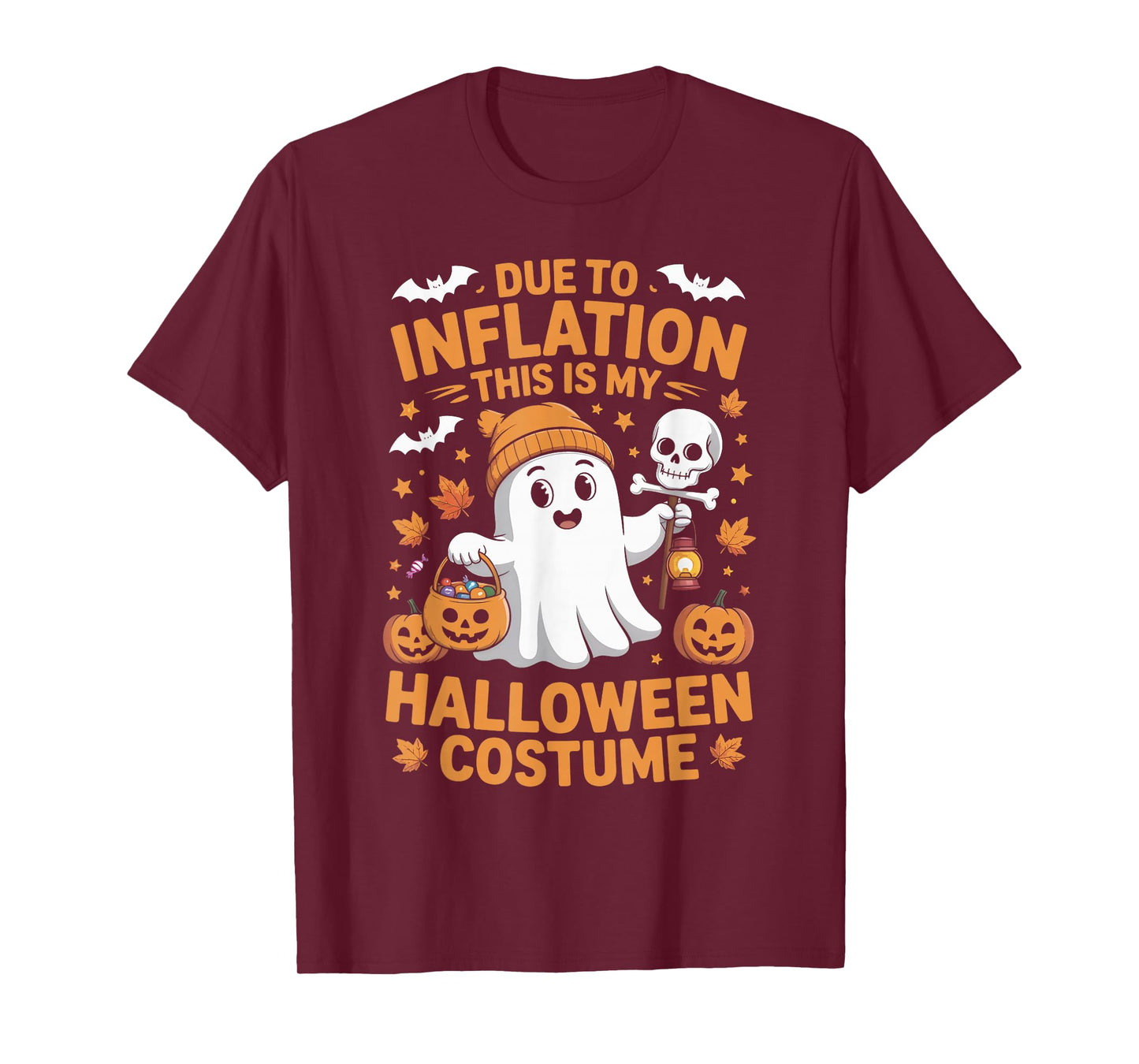 Due to Inflation This is My Funny Ghost Halloween Costume T-Shirt