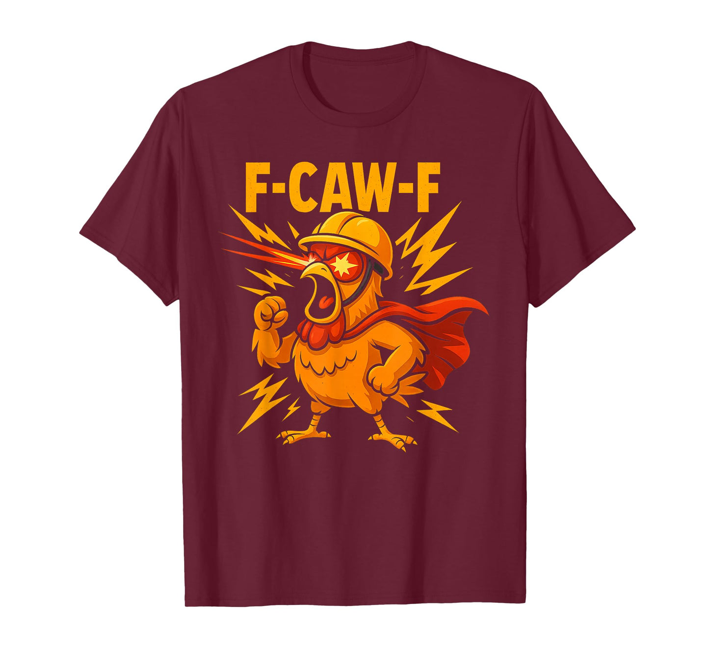 F-Caw-F Funny Chicken Humor F-Caw-F Quote Rooster Meme T-Shirt