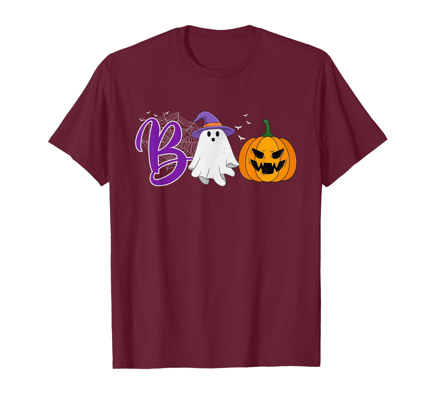 Boo Halloween Costume Spooky Pumpkin Ghost Funny Halloween T-Shirt