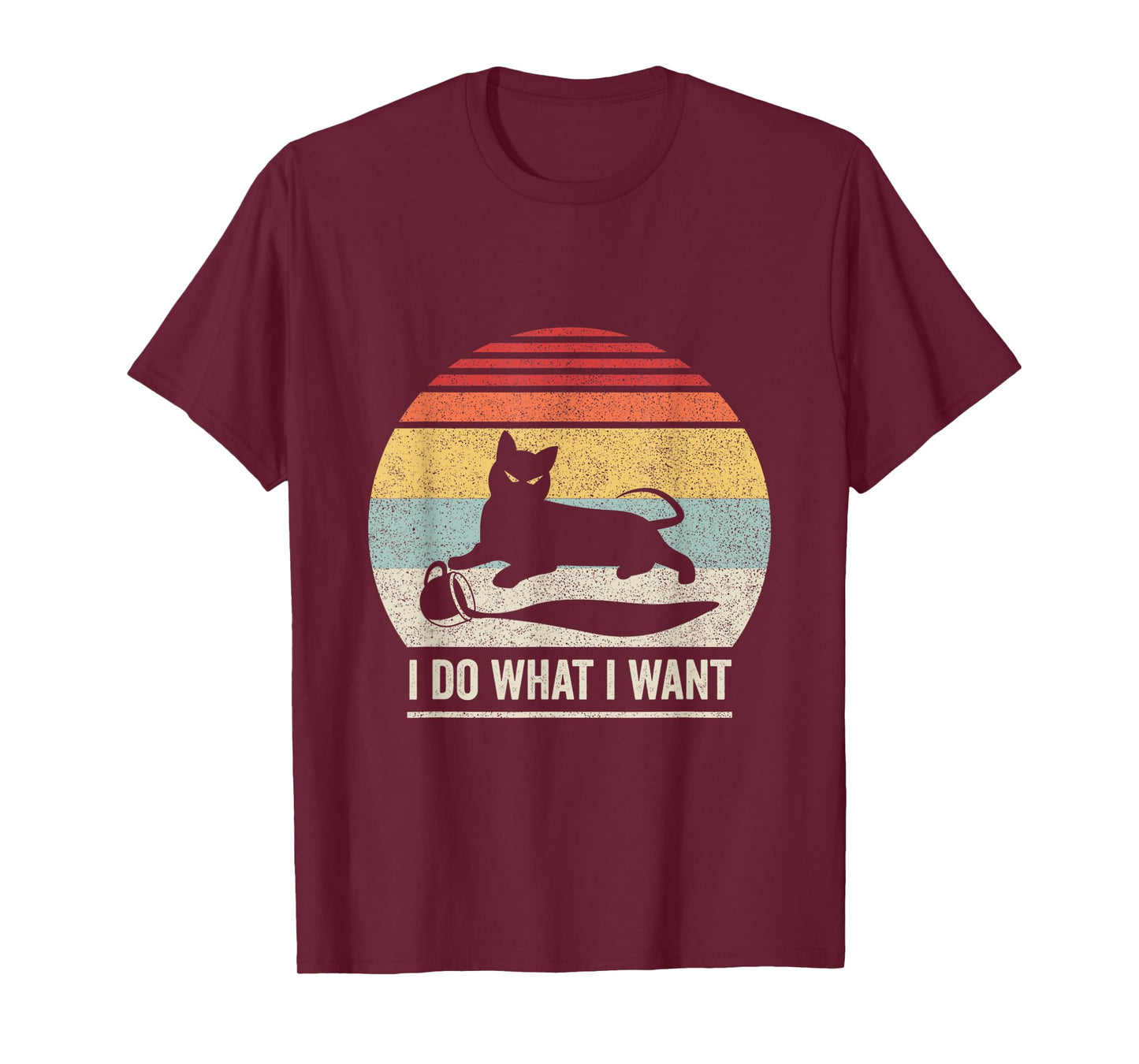 Retro Vintage I Do What I Want Cat T-Shirt for Men Women Girls Kids