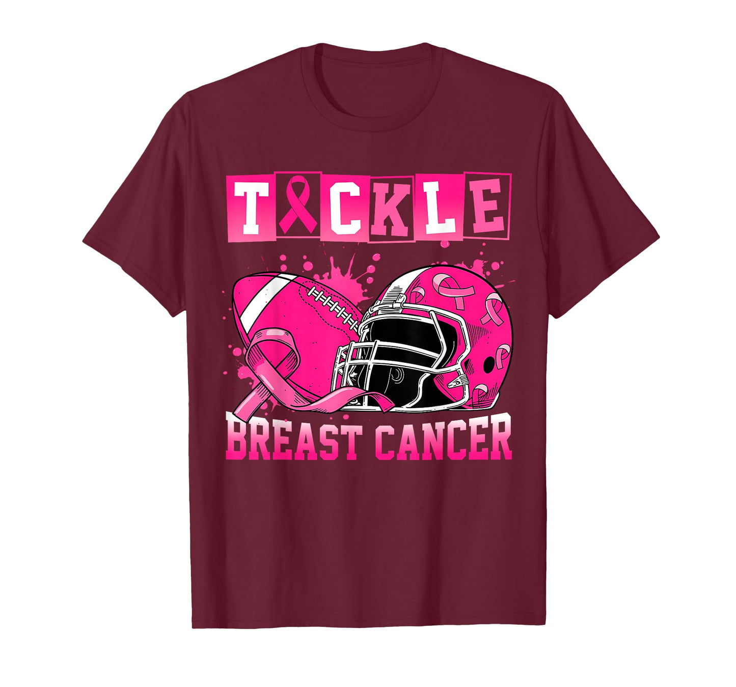 Tackle Breast Cancer Awareness American Football Men Women T-Shirt