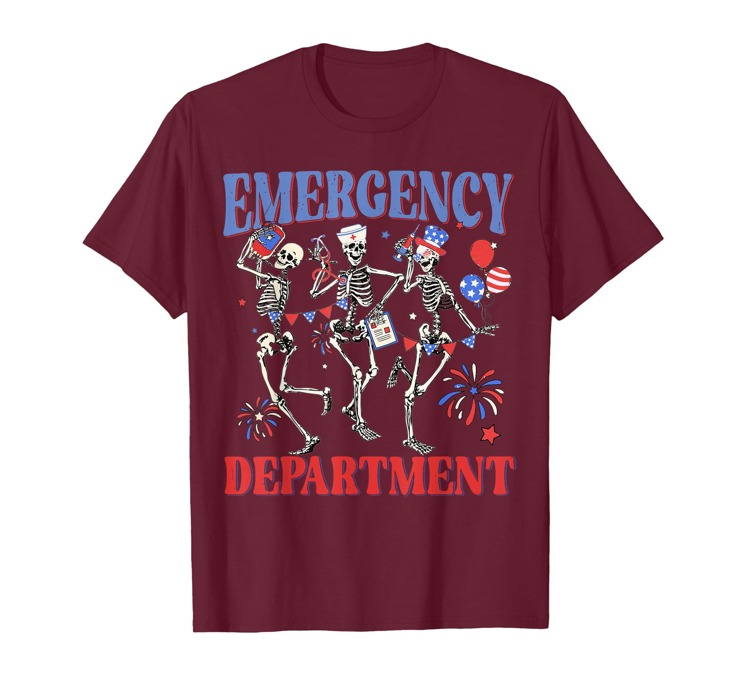 Emergency Department 4th Of July ER Nurse Independence Day T-Shirt