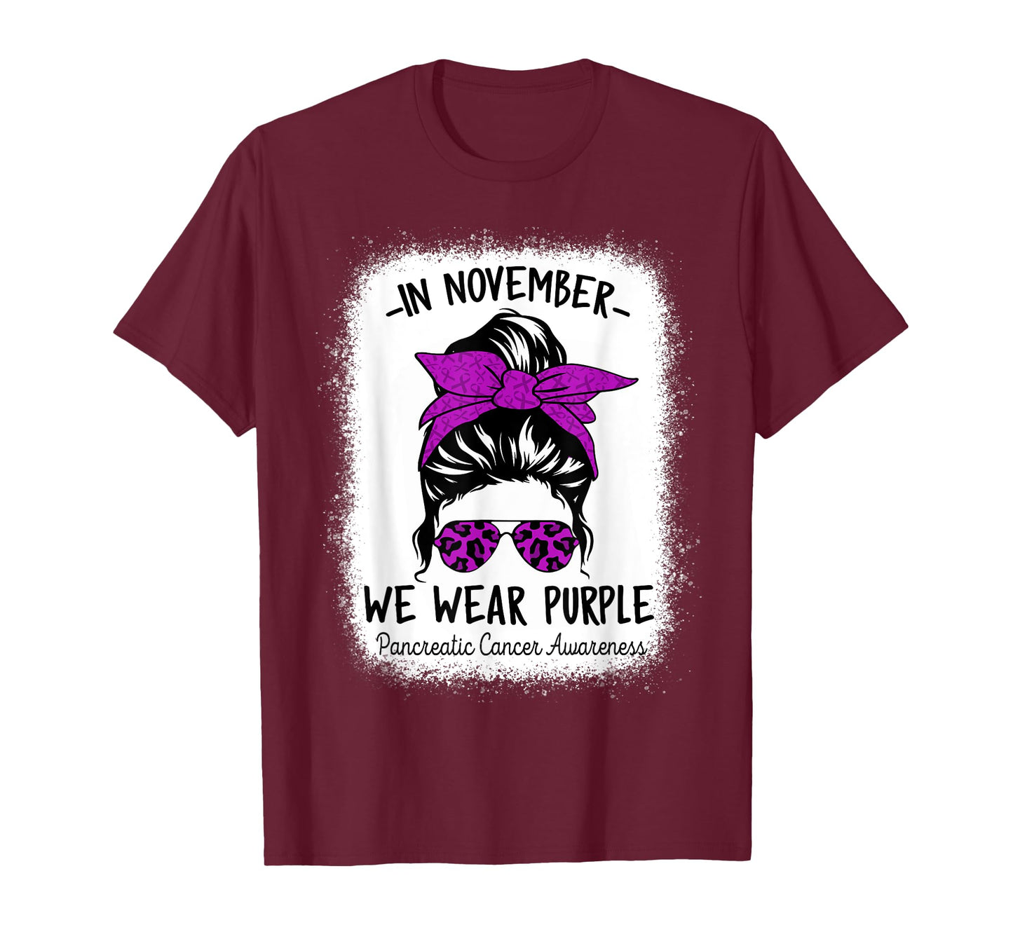 Women In November We Wear Purple Pancreatic Cancer Awareness T-Shirt