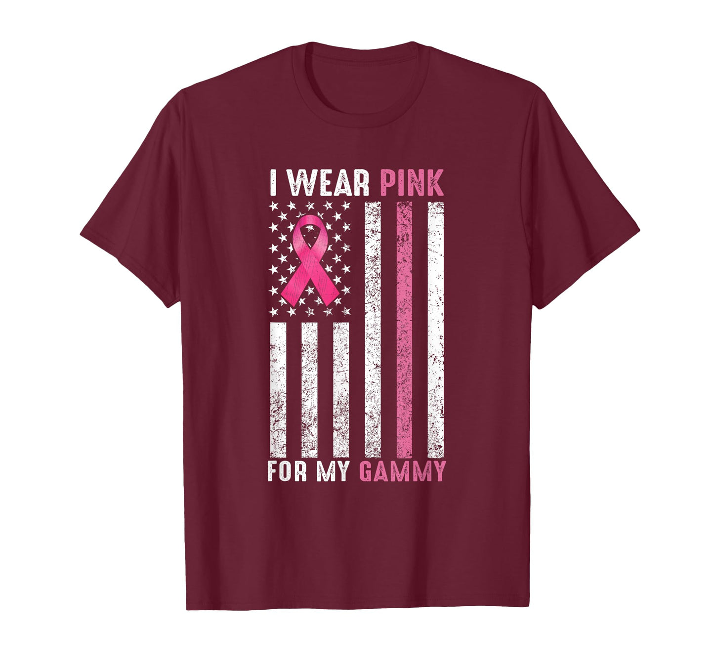 I Wear Pink For My Gammy Pink Breast Cancer Awareness Month T-Shirt
