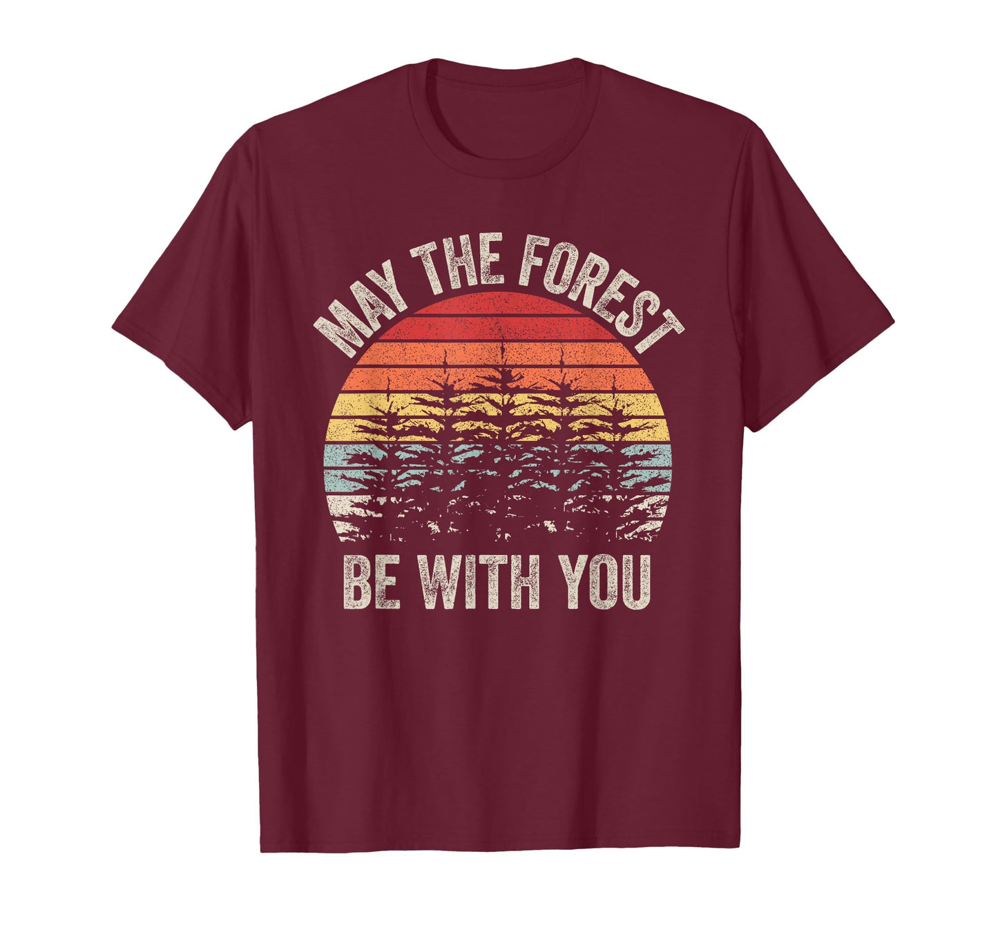 Vintage Retro May The Forest Be With You T-Shirt
