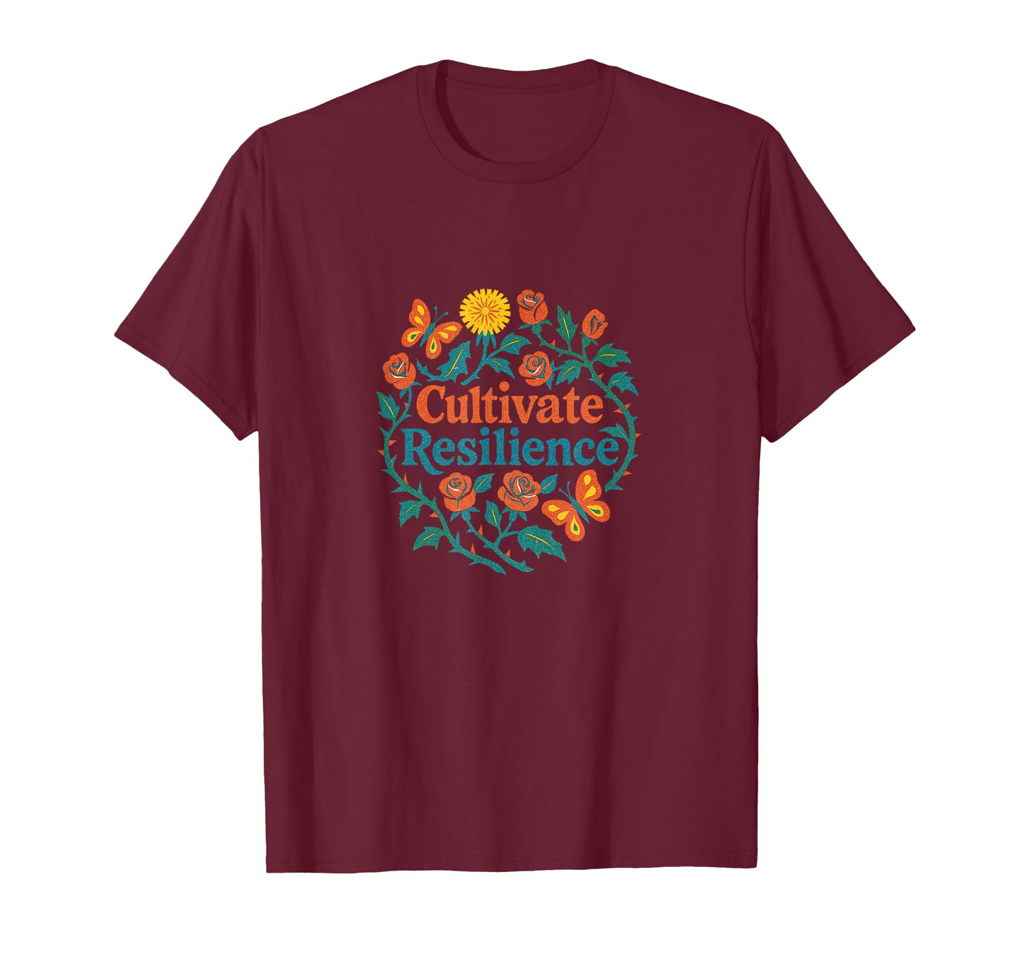 Cultivate Resilience Dandelion Flowers Artwork Nature lover T-Shirt