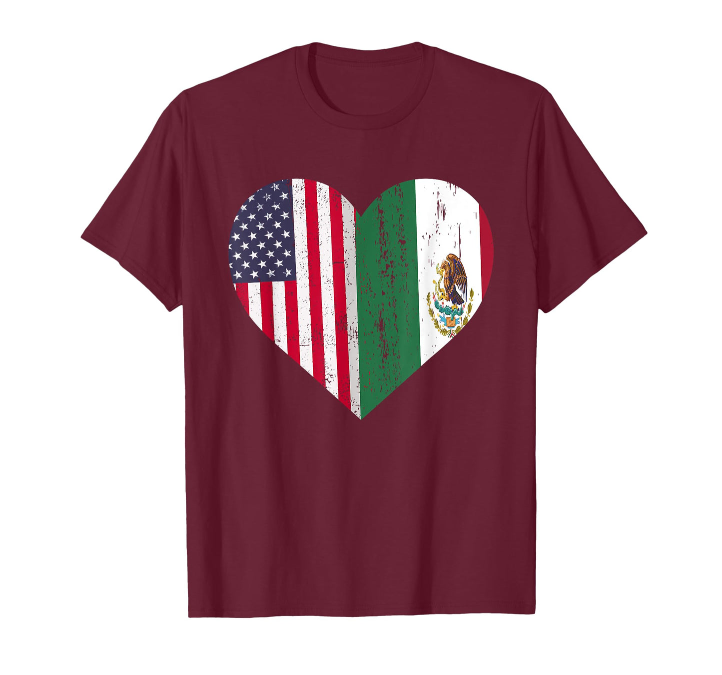 Mexico Tshirt US Flag Patriot Mexican Flag American Flag T-Shirt