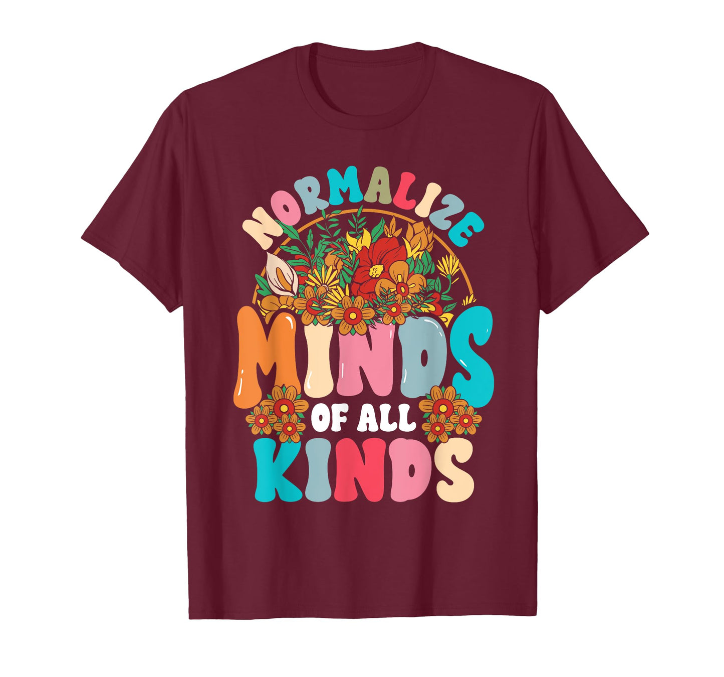 Normalize Minds of All Kinds Autism Awareness Neurodiversity T-Shirt