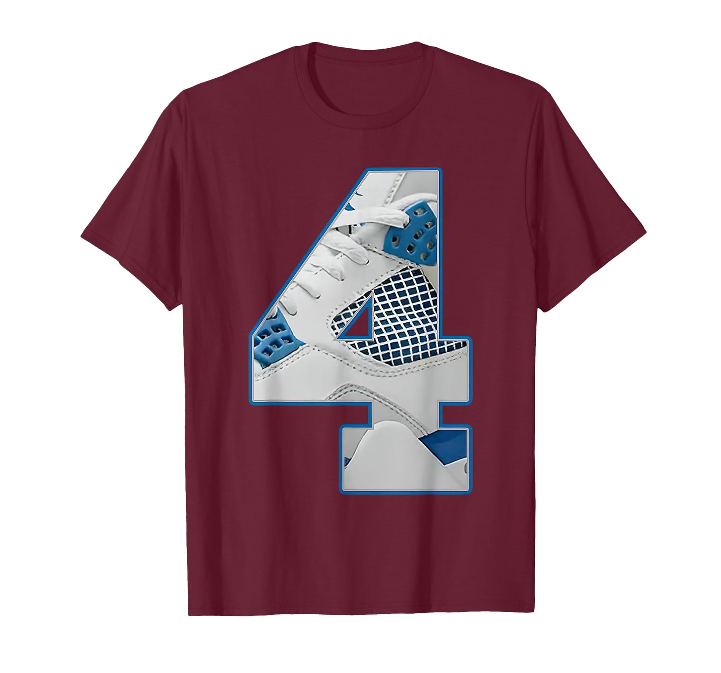 Number 4 Military Blue 4s Matching Tee For Men Women T-Shirt