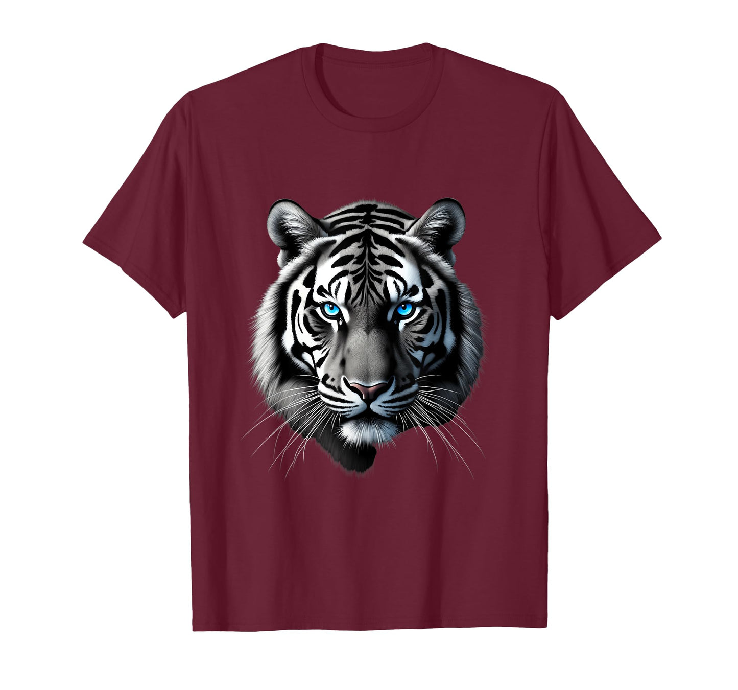 Beautiful Tiger with Bright Blue Eyes Tiger Lover T-Shirt