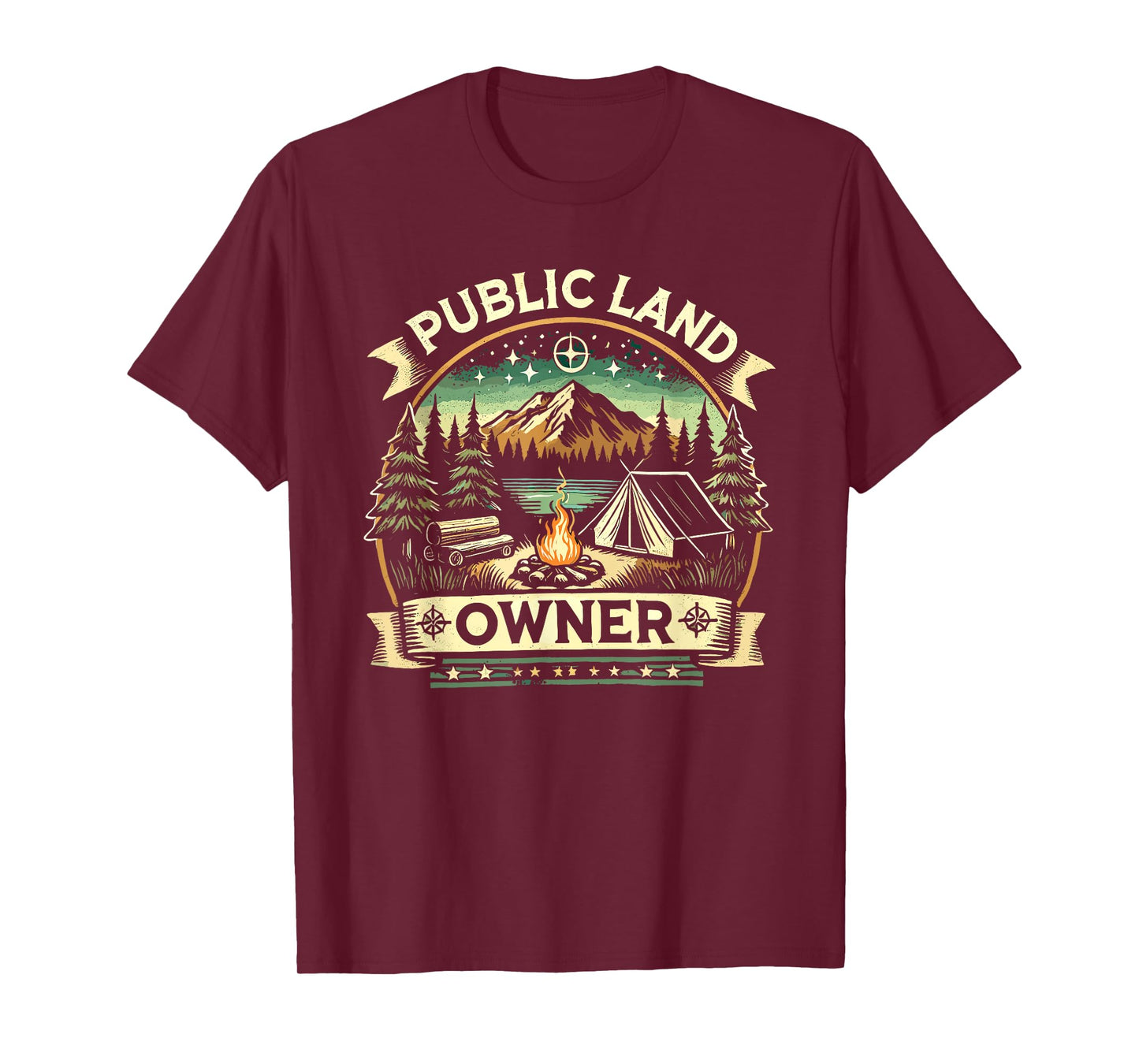 Public Land Owner Outdoor Camping T-Shirt