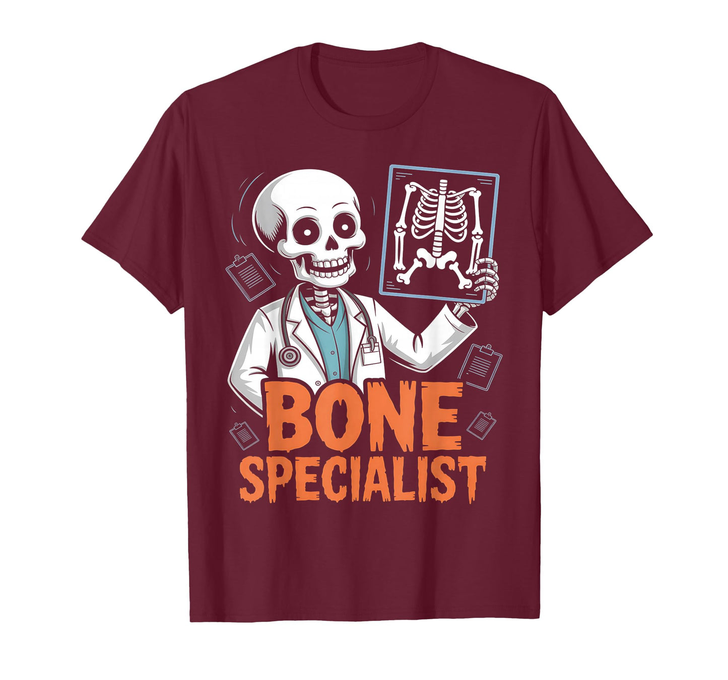 Bone Specialist Halloween Nurse Skeleton Doctor Medical T-Shirt