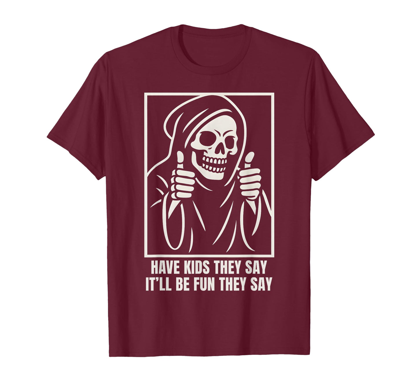 Funny Parents Family Trip Have Kids They Say Tired Skeleton T-Shirt