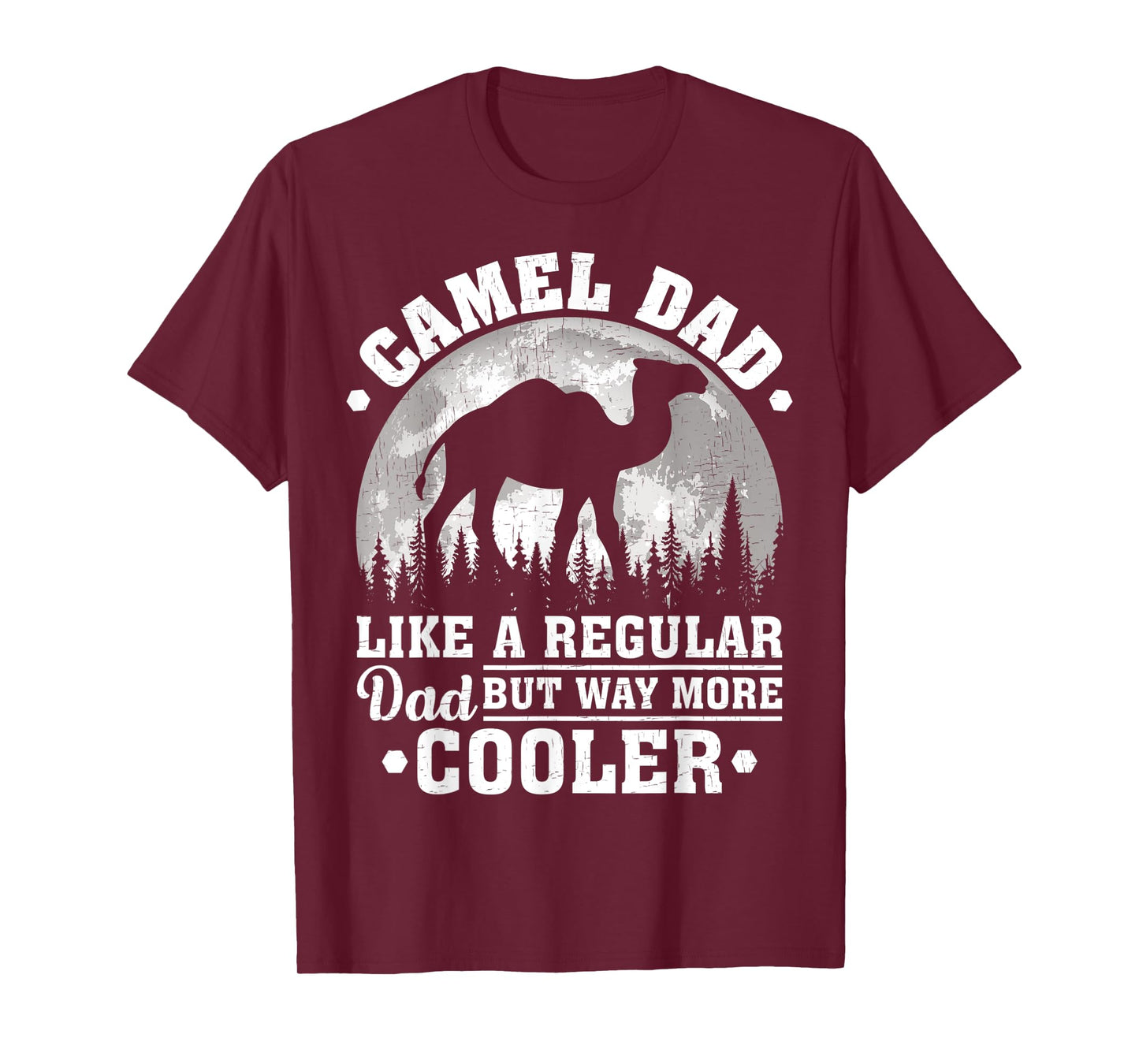 Mens Camel Dad Like A Regular Dad Funny Camel Father's Day T-Shirt