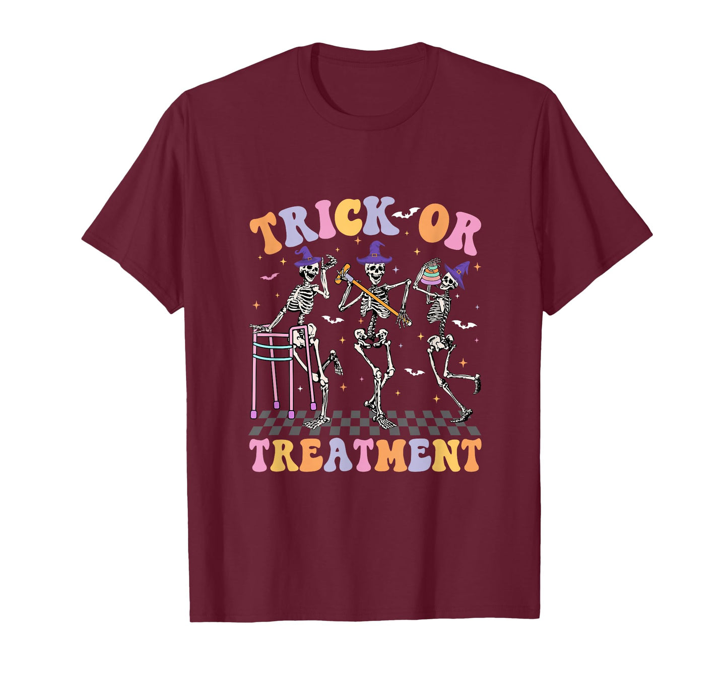 Trick Or Treatment Halloween Radiation Oncology Rad Therapy T-Shirt