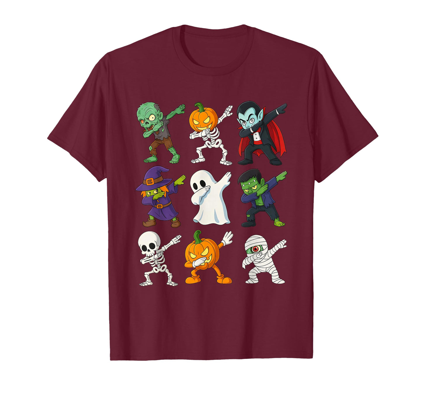 Halloween Dabbing Skeleton Zombie Boo Pumpkin Mummy Costume T-Shirt