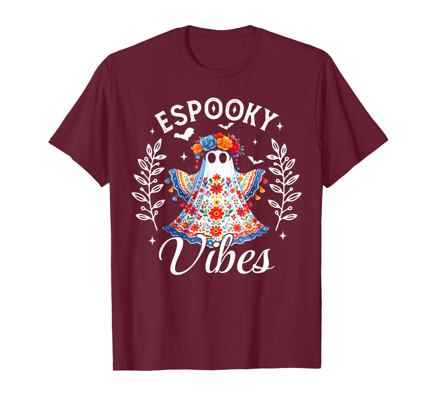Espooky Vibes Maestra Halloween Spanish Mexican Teacher T-Shirt