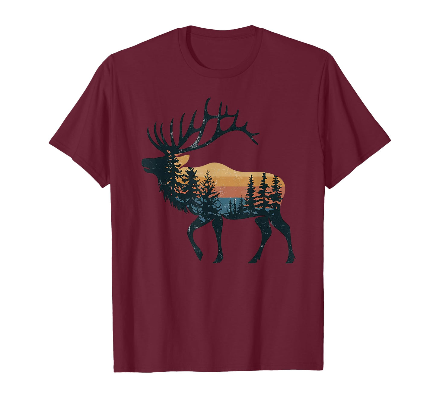 Elk Hunting Hiking Outdoor Camping Forest Men Women Elk T-Shirt
