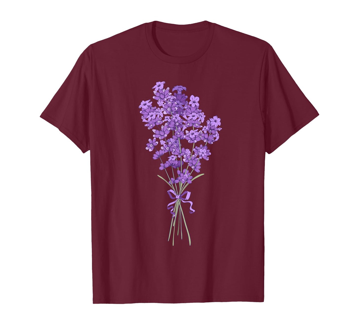 Lavender Purple Flower Design Wildflower Lavender Flower T-Shirt