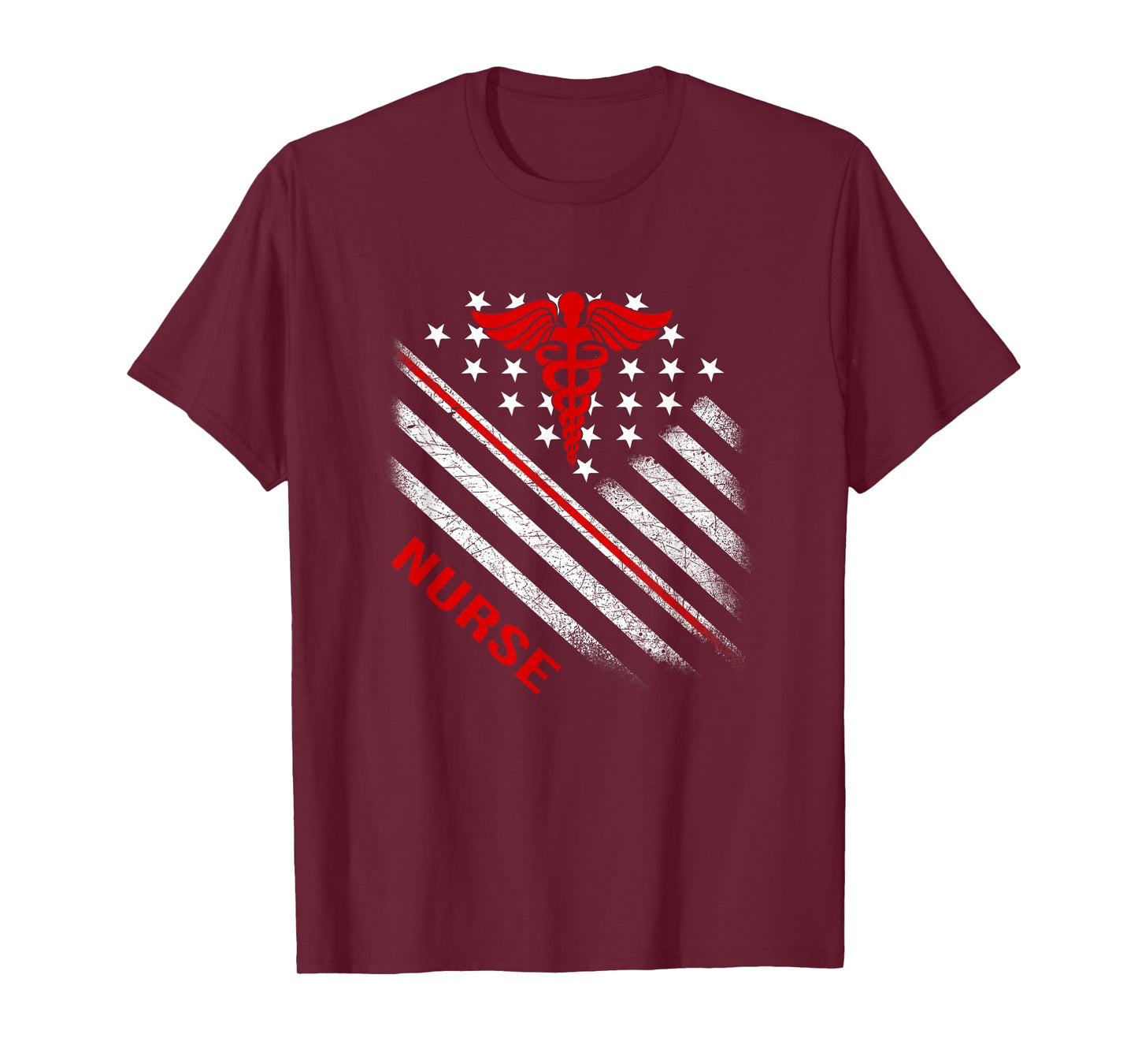 American Flag Patriotic Nurse Nurses Nursing Student T-Shirt