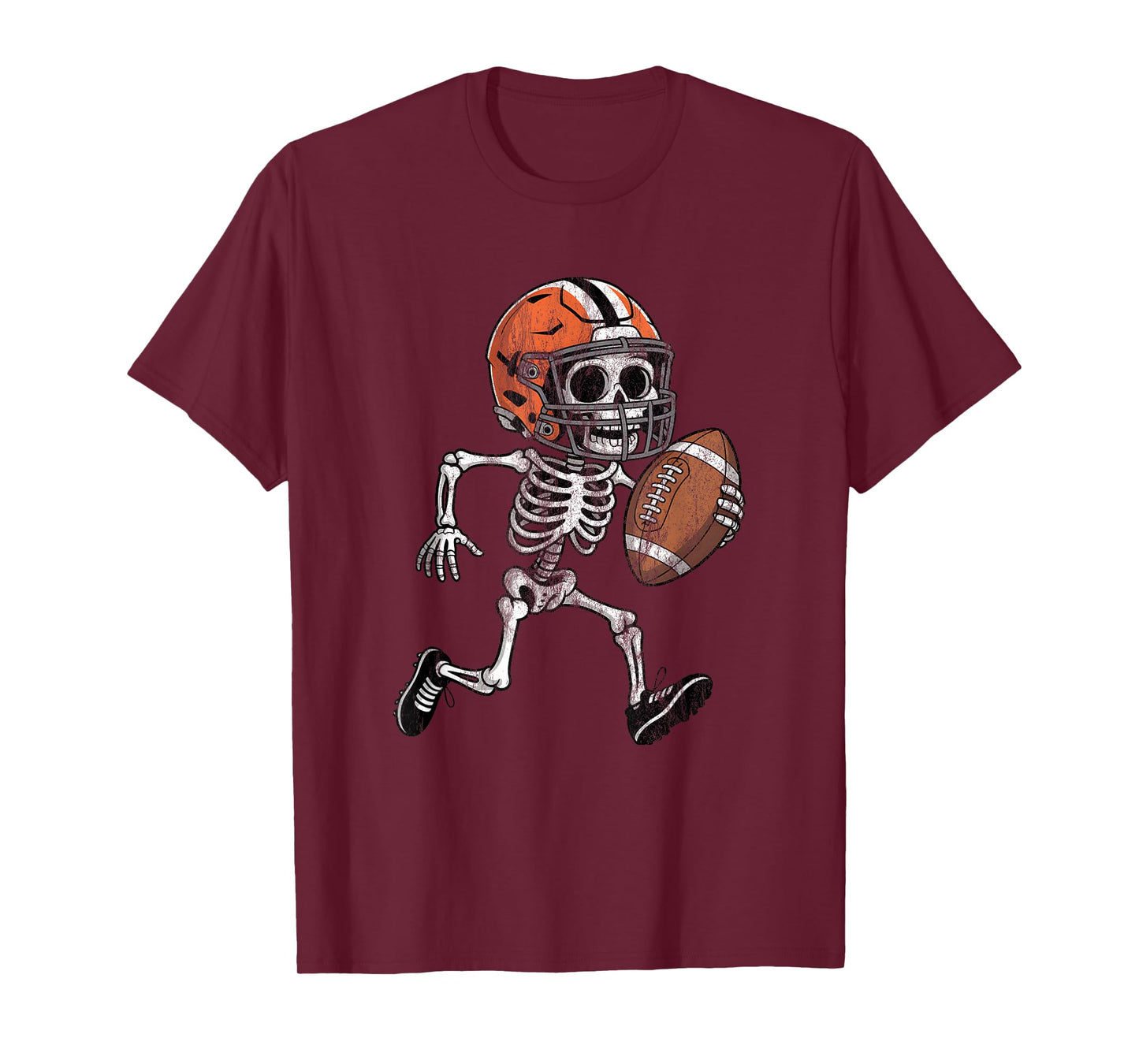Halloween Skeleton American Football Costume Men Boys Kids T-Shirt