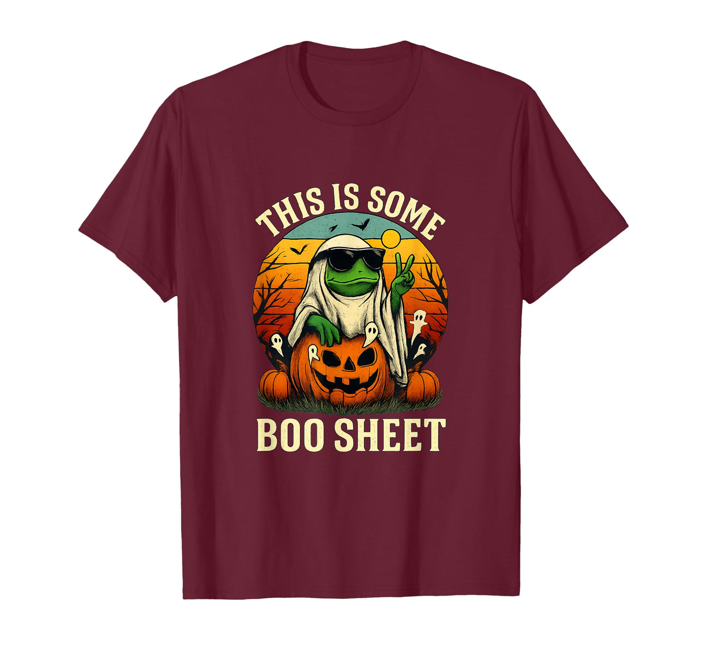This is Some Boo Sheet Frog Meme Funny Halloween Men Women T-Shirt