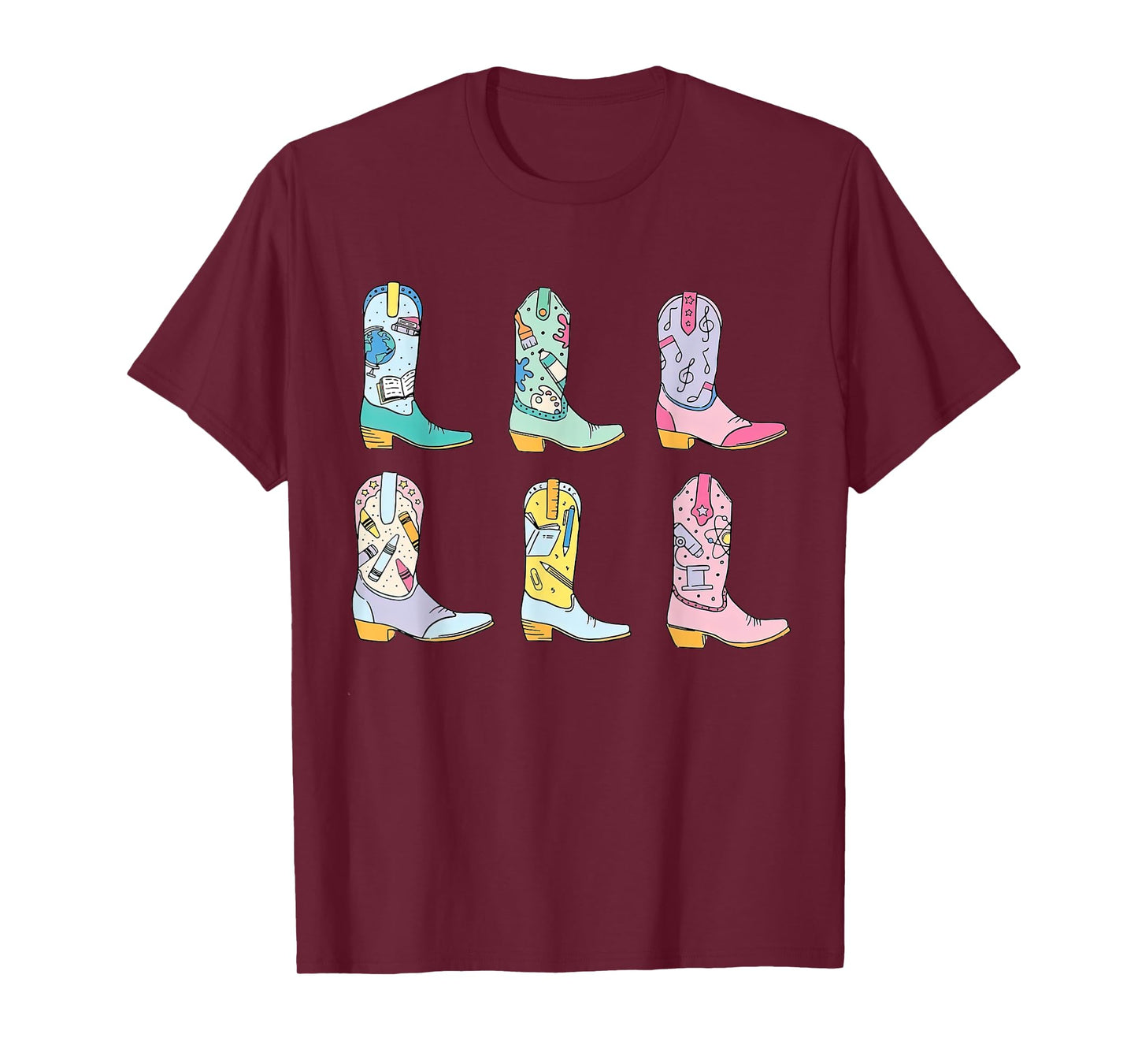 Teacher Life Howdy Teacher, Cowboy Boots Tees T-Shirt