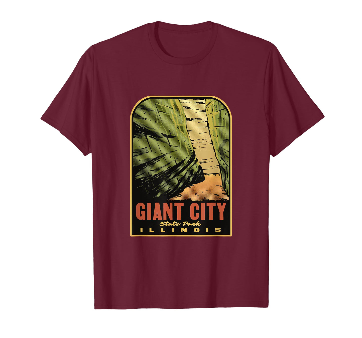 Giant City State Park Illinois Retro T-Shirt