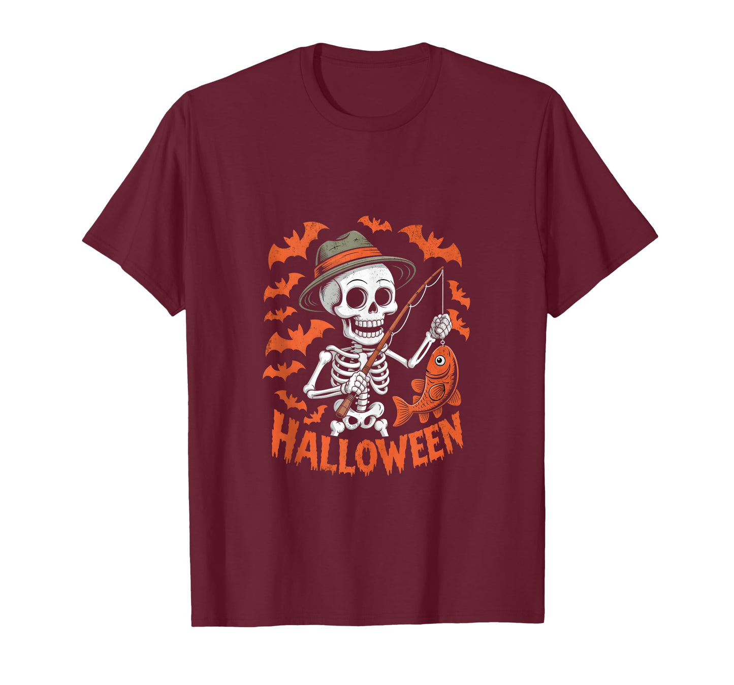 Halloween Skeleton Fishing Tank Top