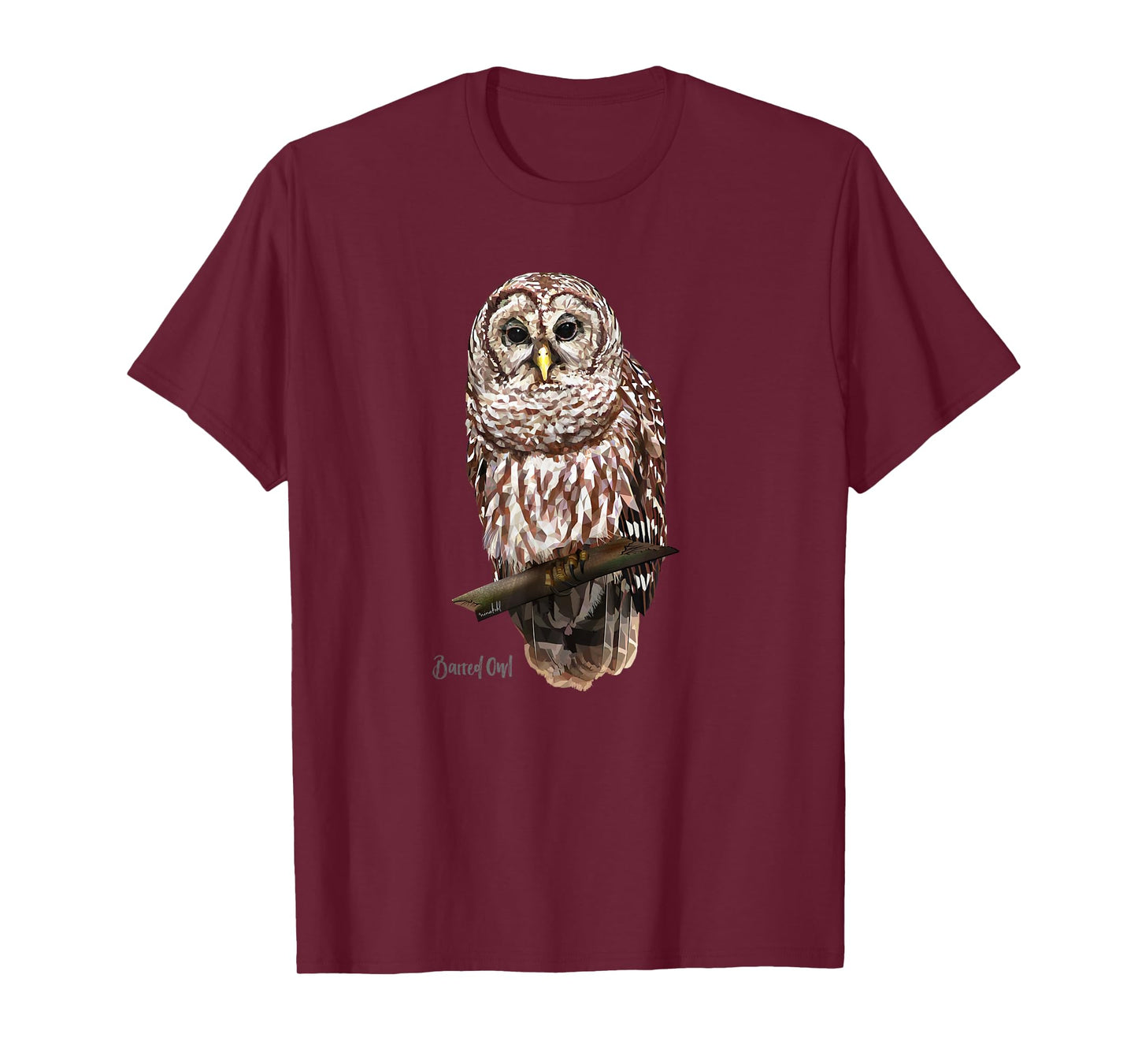 Barred Owl Graphic Birder Shirt Wildlife Bird Watching T-Shirt