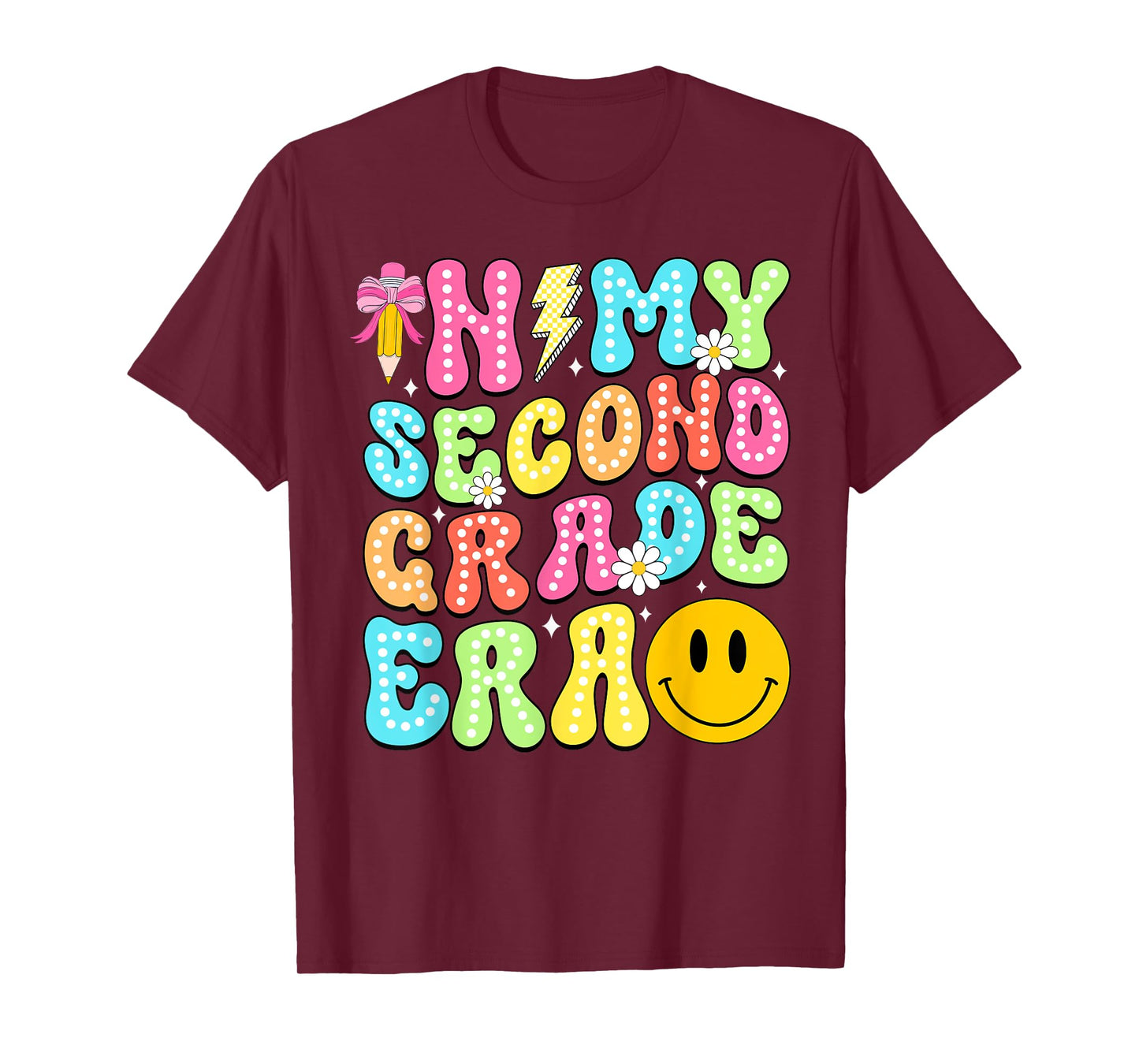 In My Second Grade Era Back To School 2nd Grade Girl Teacher T-Shirt