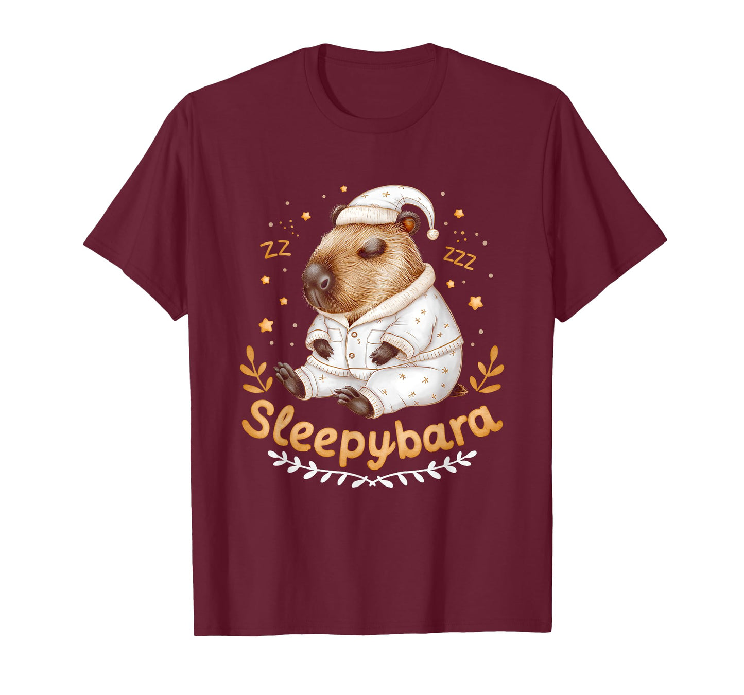 Capybara Official Sleep Pajamas Nightgown Sleepybara Rodents T-Shirt