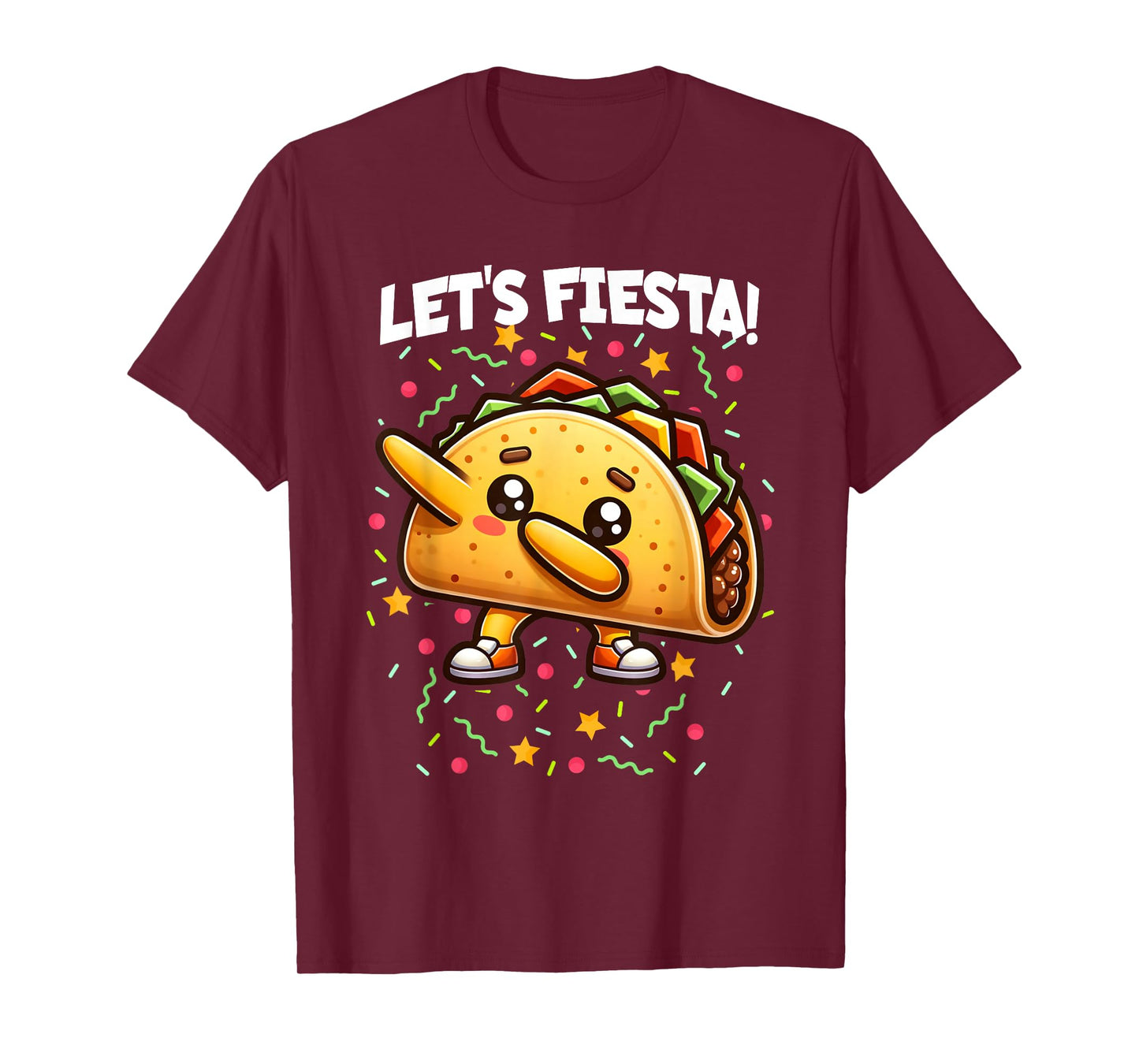 Let's Fiesta Cinco de Mayo Party Dabbing Taco Boy Girl Kids T-Shirt