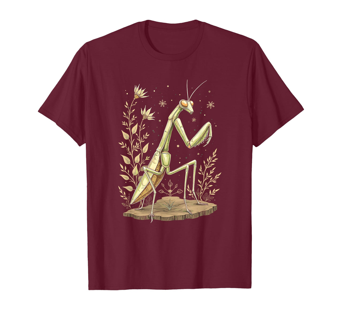 Praying Mantis Nature Art Vintage T-Shirt