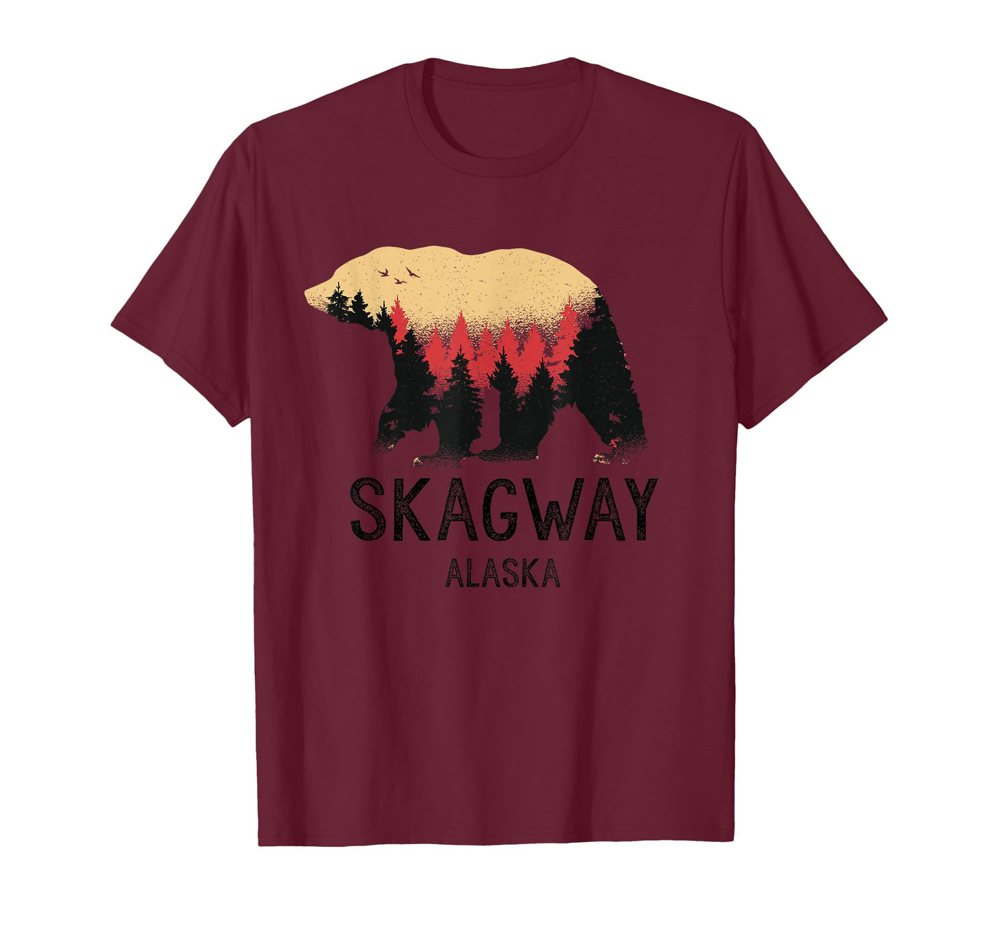 Skagway Alaska Vintage Grizzly Bear Nature Souvenir Gift T-Shirt