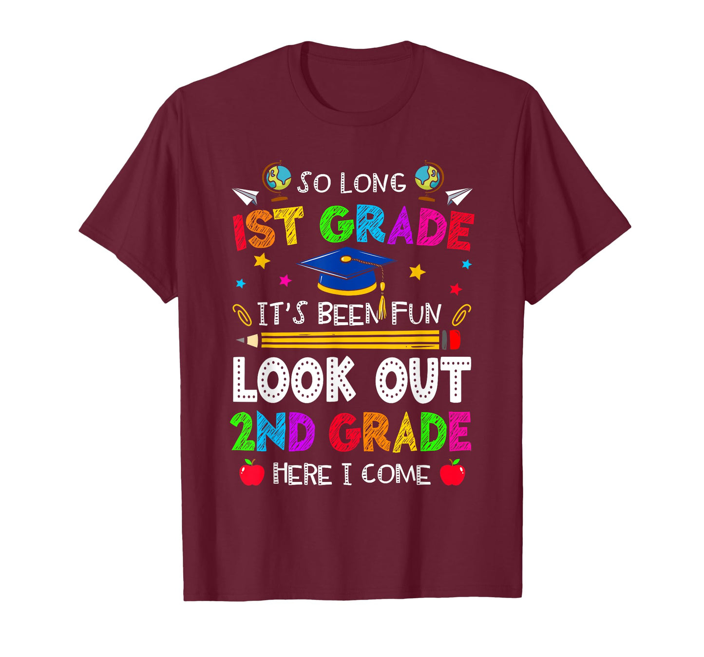 So Long 1st Grade Graduation 2nd Grade Here I Come 2024 T-Shirt
