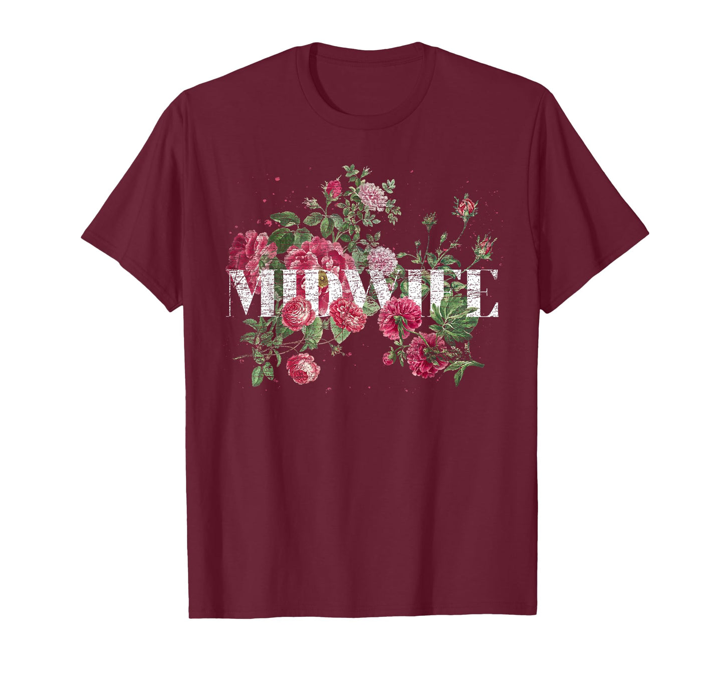 Flowers Midwifery Doula Birthing Women Floral Midwife T-Shirt