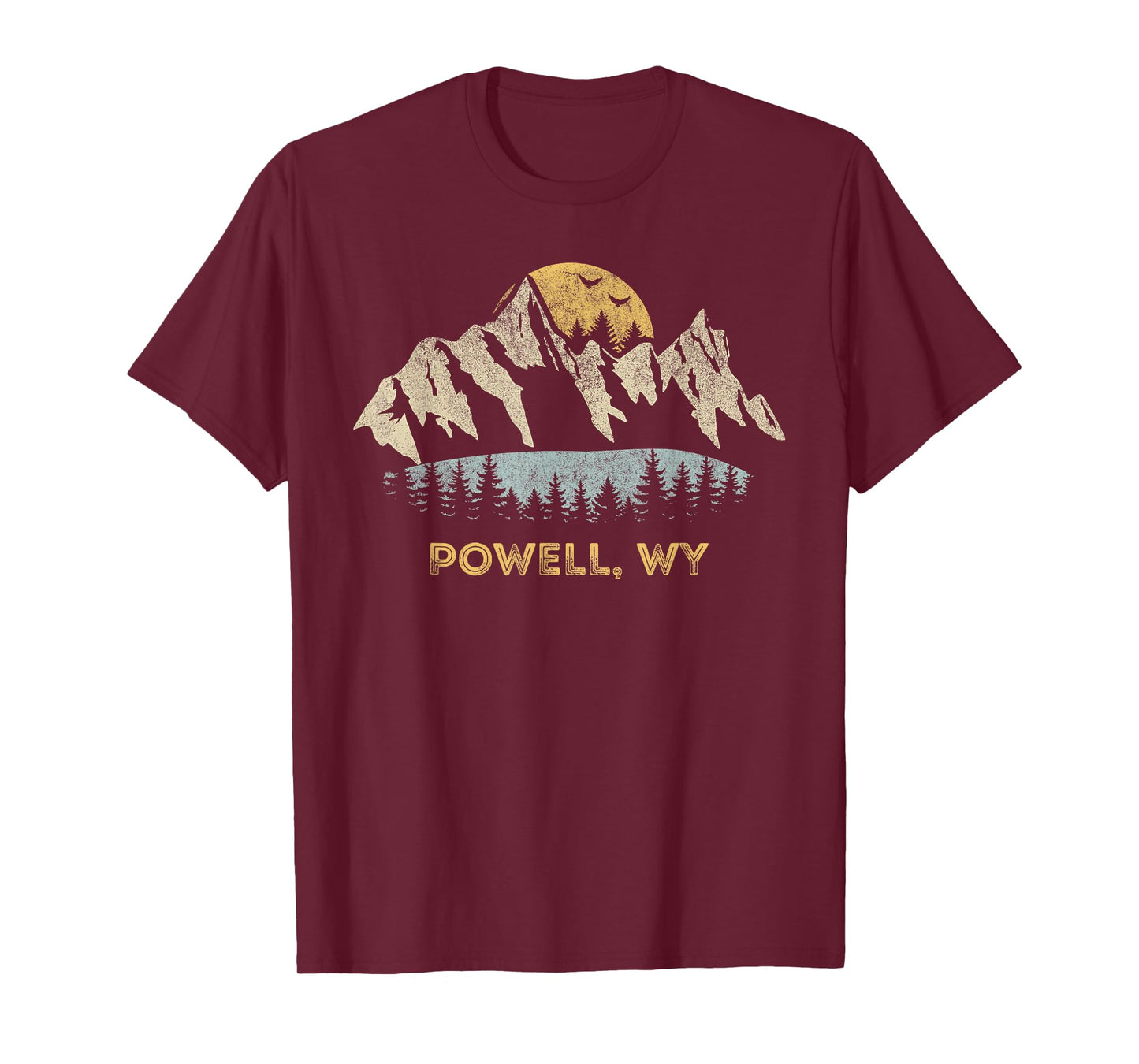 Powell Wyoming Mountain Sunset Sunrise WY T-Shirt