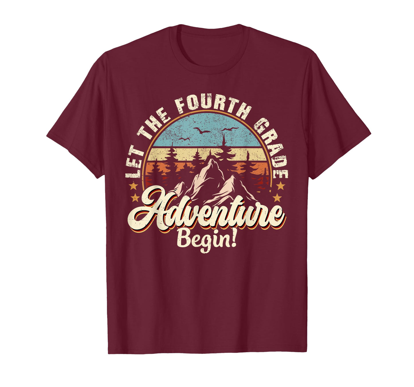 Back To School Let The 4th Grade Adventure Begin T-Shirt
