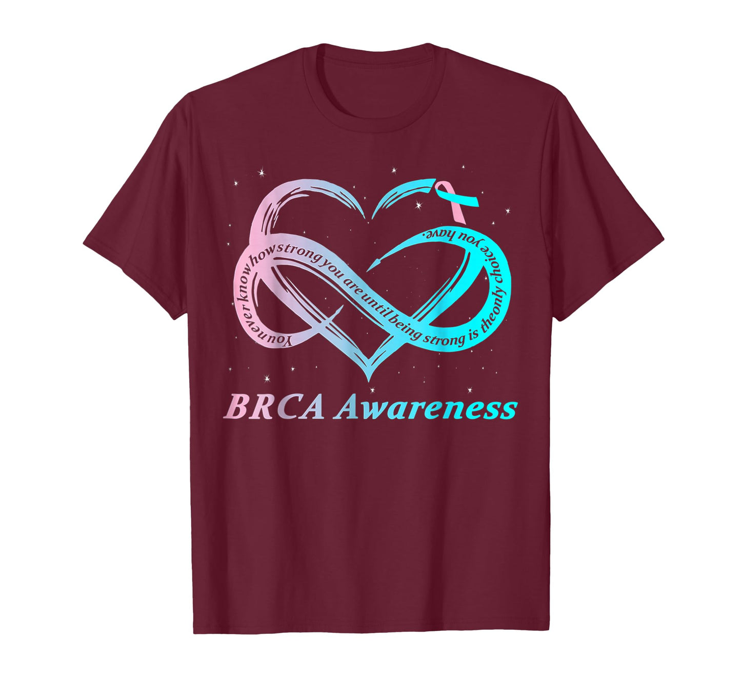 BRCA Warrior I'm Fine breast cancer Awareness T-Shirt