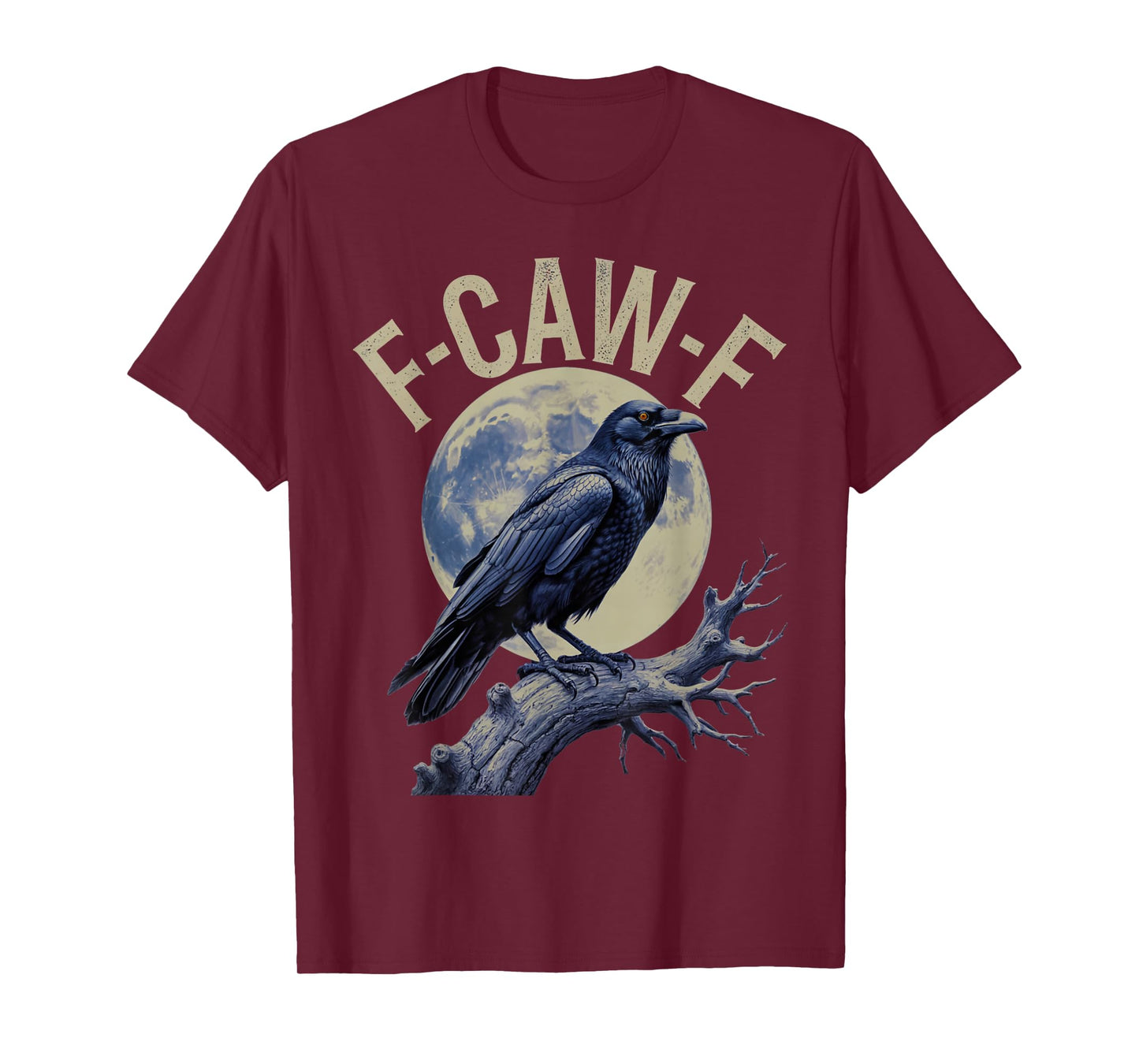 F-Caw-F Raven Moon Gothic Halloween for Men Girl T-Shirt