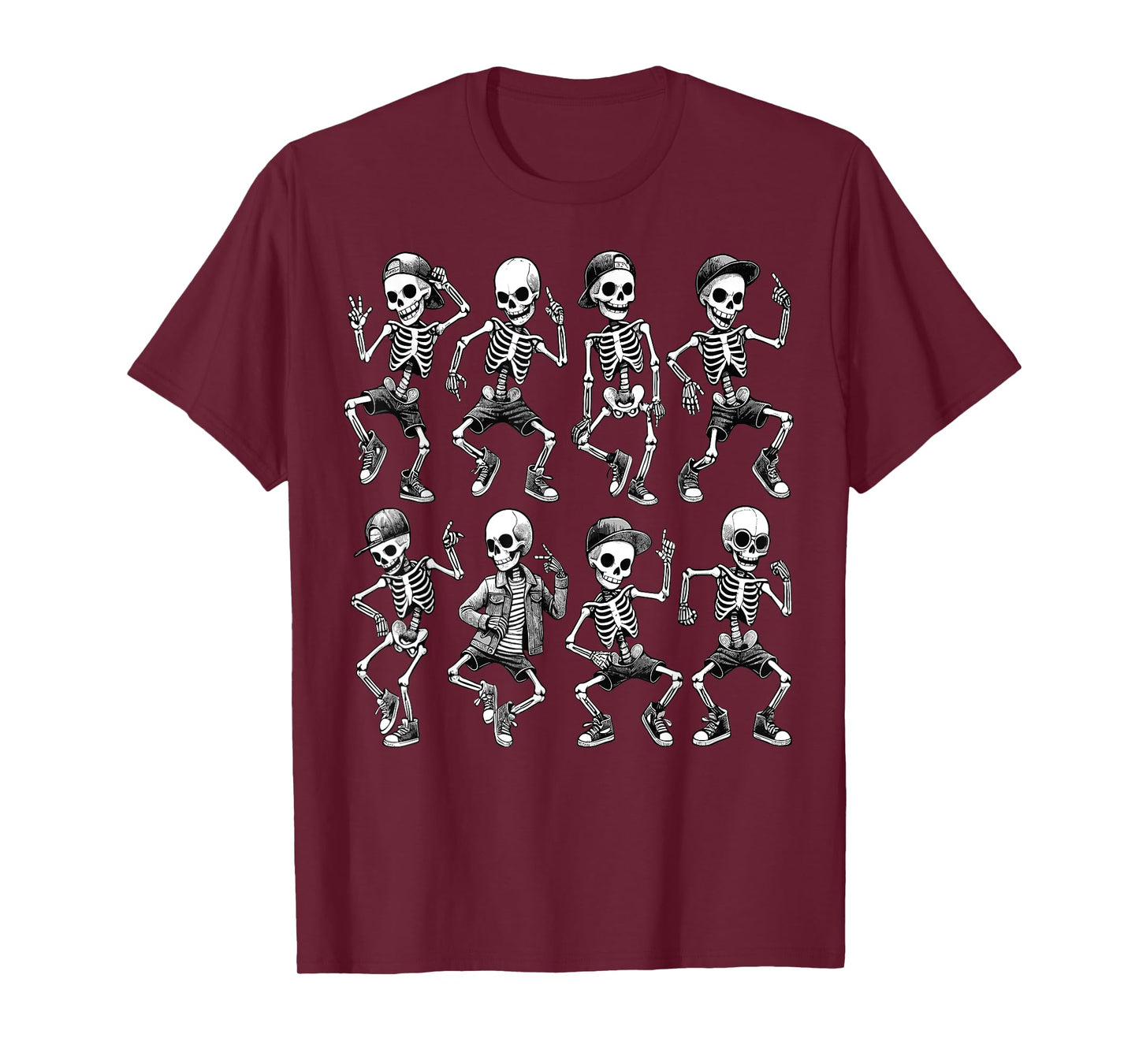 Dancing Skeletons Dance Challenge Boys Girl Kids Halloween T-Shirt