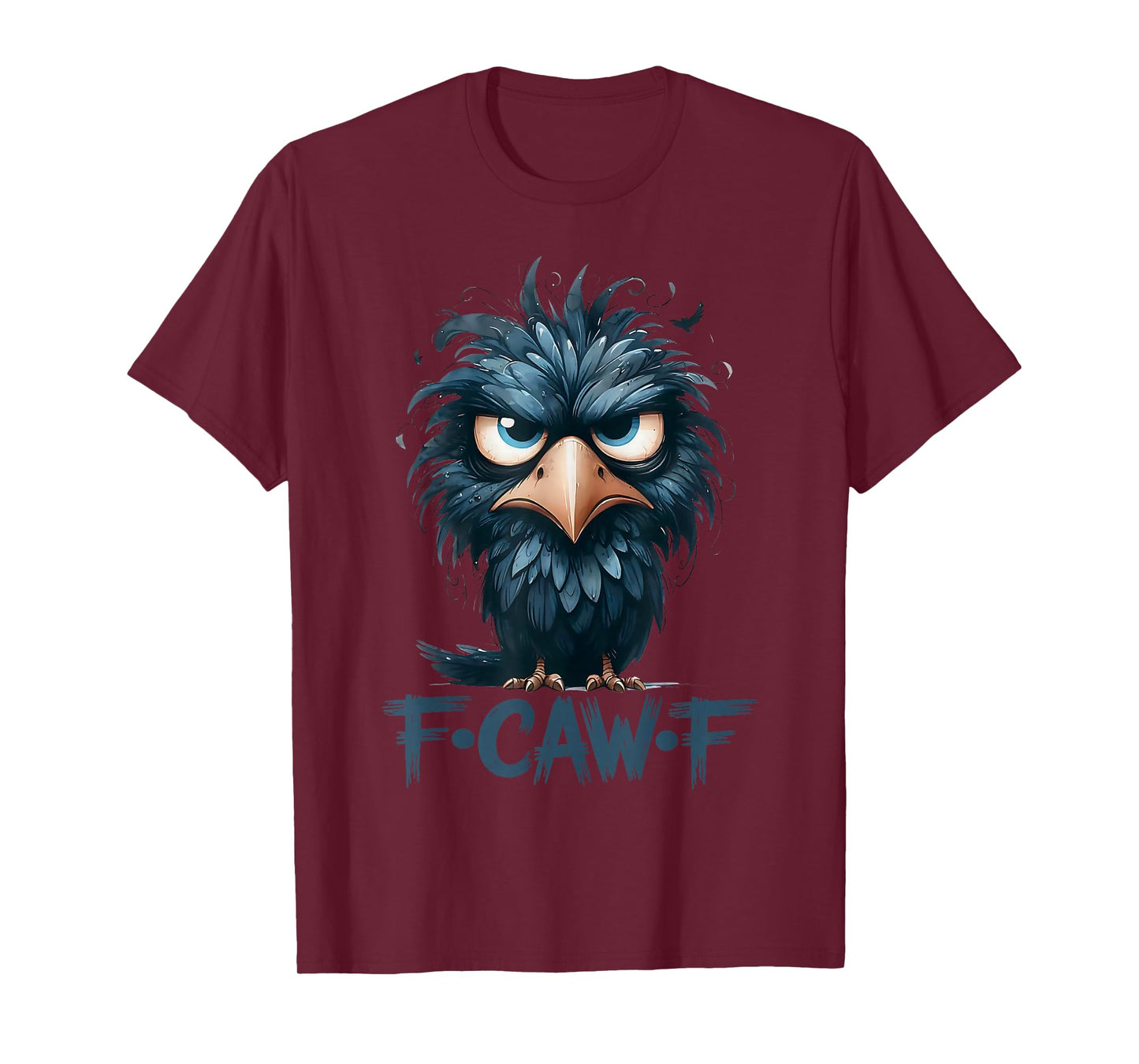 Halloween F Caw F Black Bird F-Caw-F Crow Women Men T-Shirt