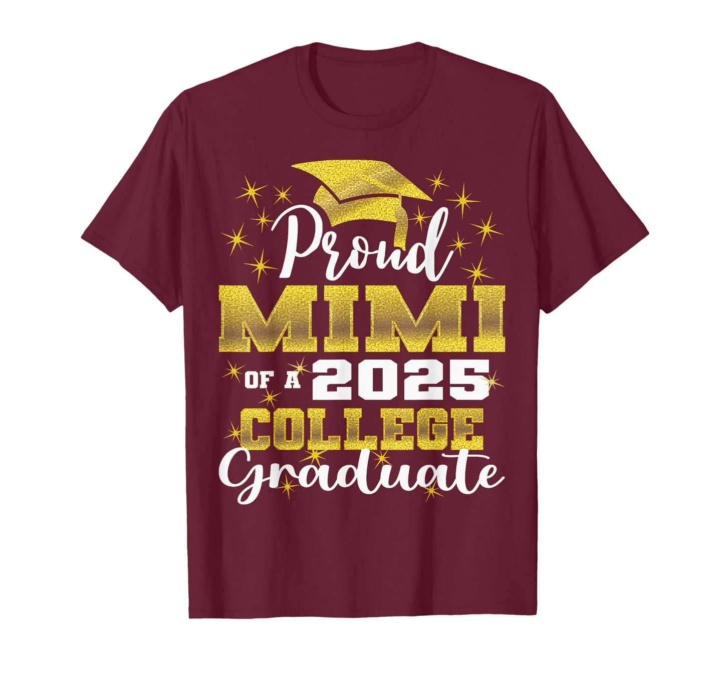 Proud Mimi of 2025 College Graduate Family 24 Graduation T-Shirt