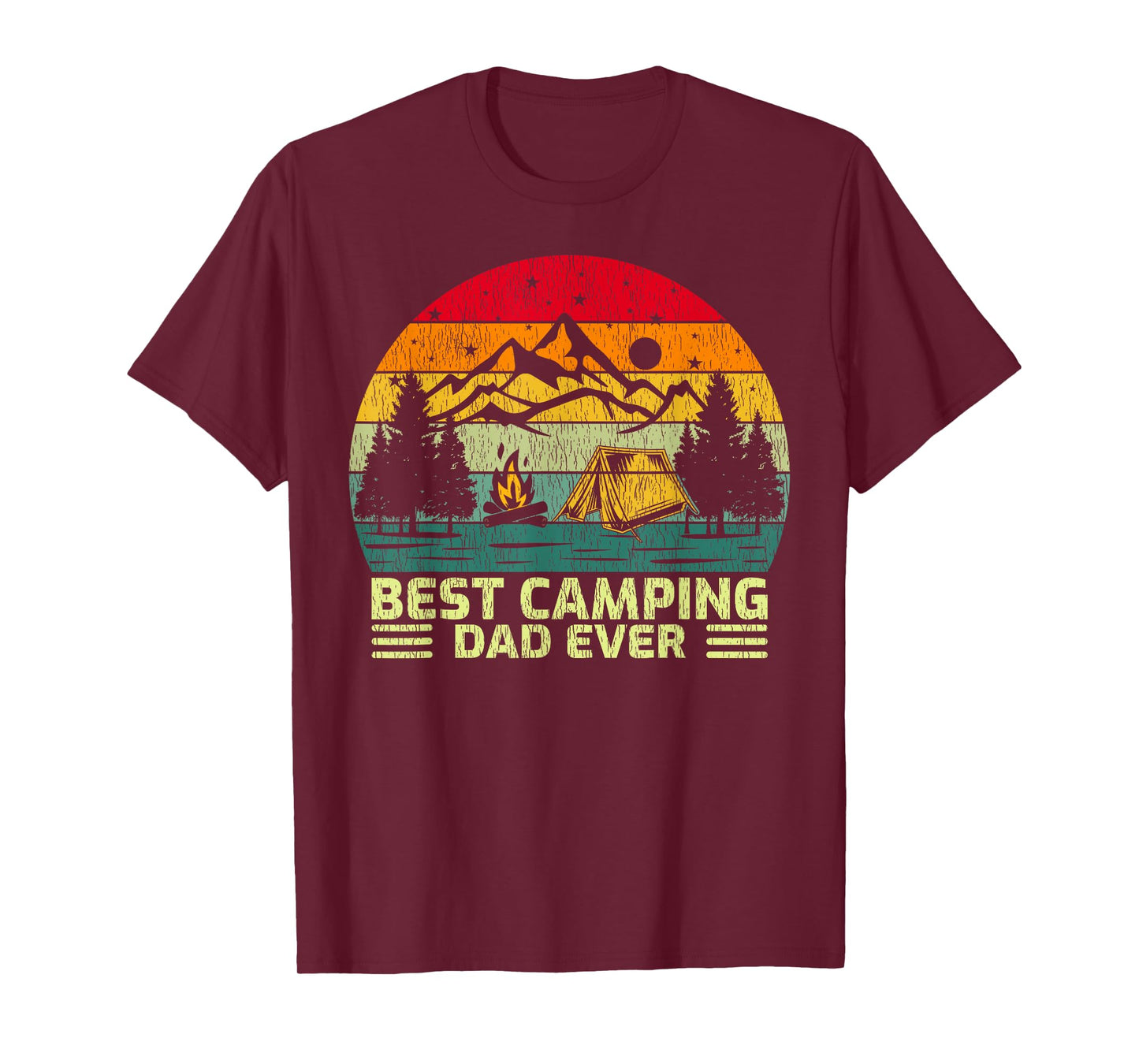 Funny Vintage Best Camping Dad Ever Father's Day T-Shirt