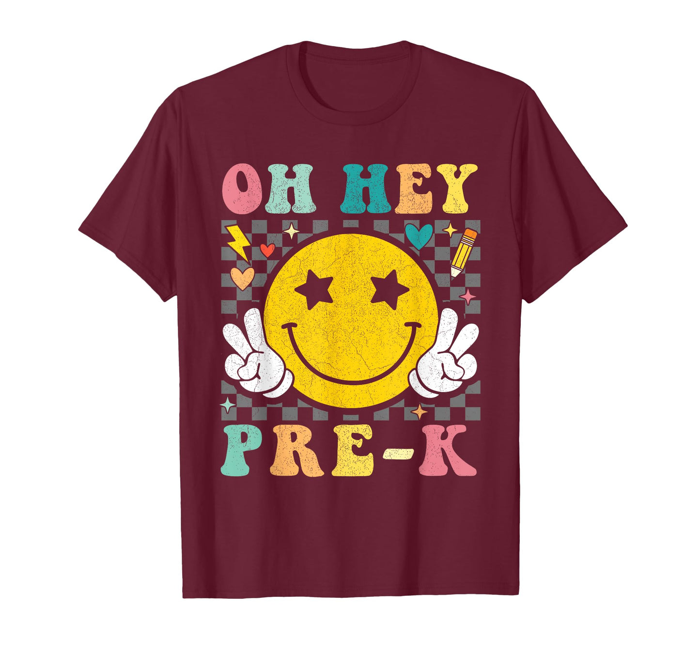 Oh Hey Pre-K Teacher Kids Happy First Day Back To School T-Shirt
