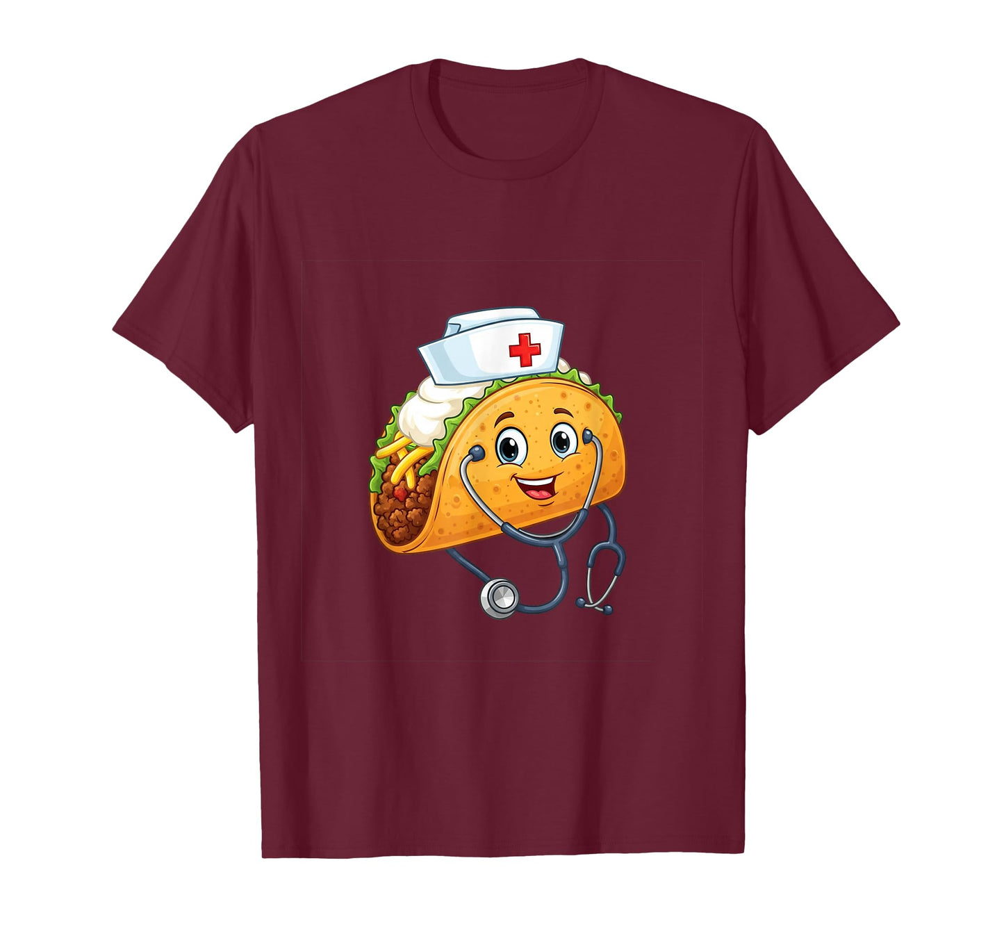 Taco Nurse Stethoscope Cinco De Mayo Women Scrub T-Shirt
