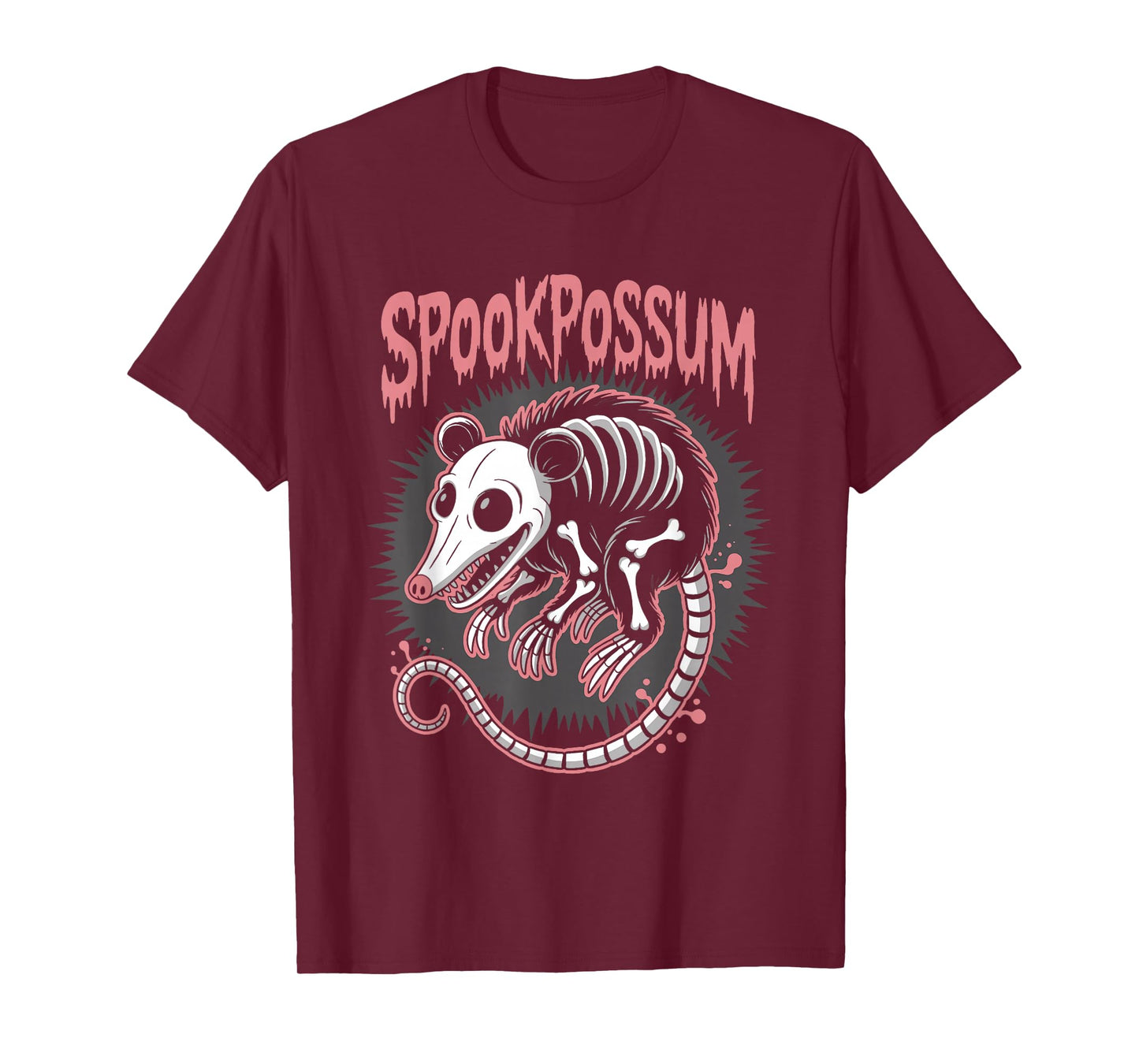 Spooky Opossum Skeleton Possum Halloween T-Shirt