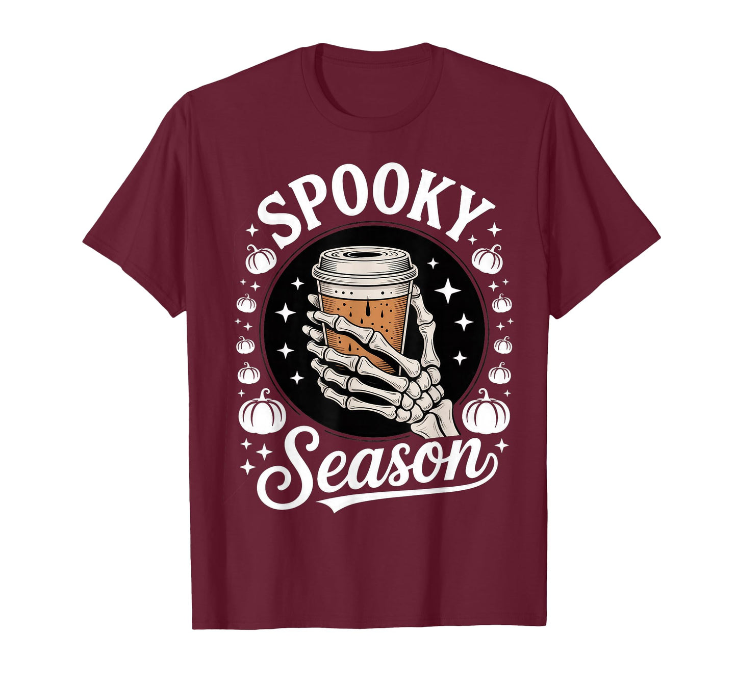 Skeleton Coffee Gothic Spooky Brew T-Shirt