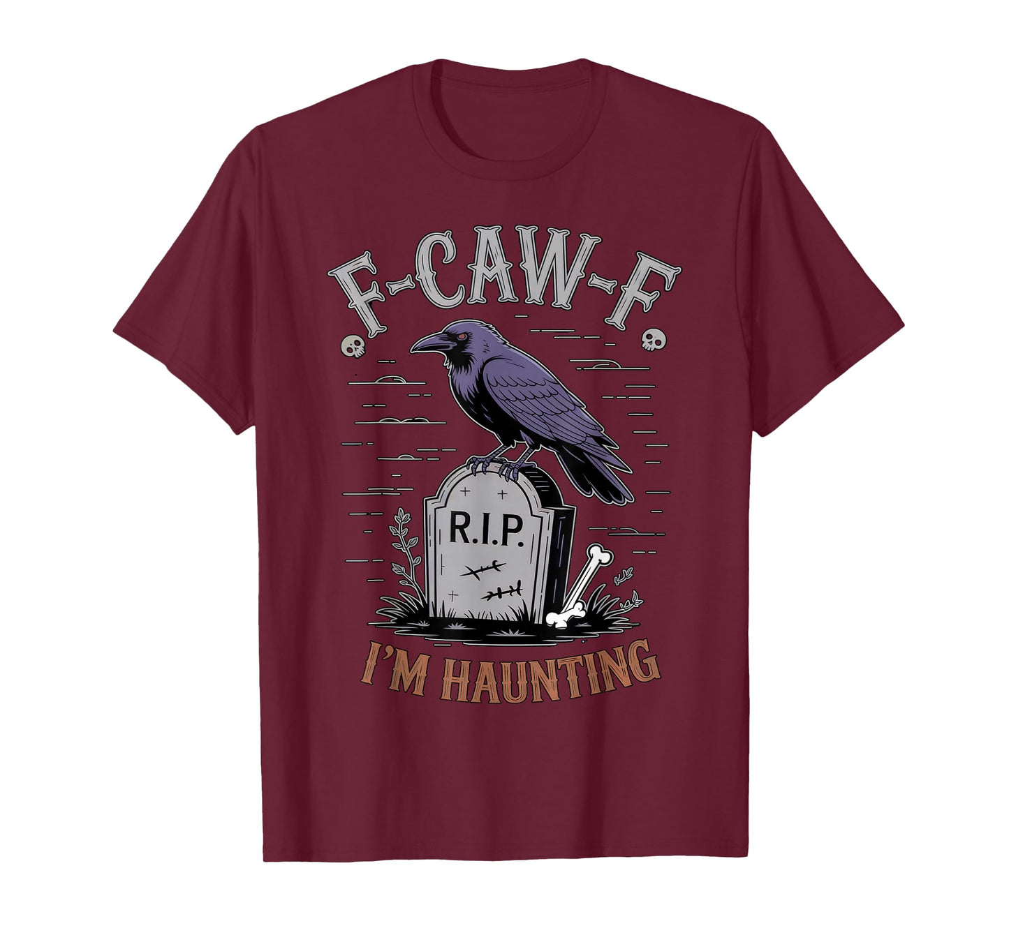 Black Crow, F-Caw-F Funny Black Bird Moon Bird Lover f-caw-f T-Shirt